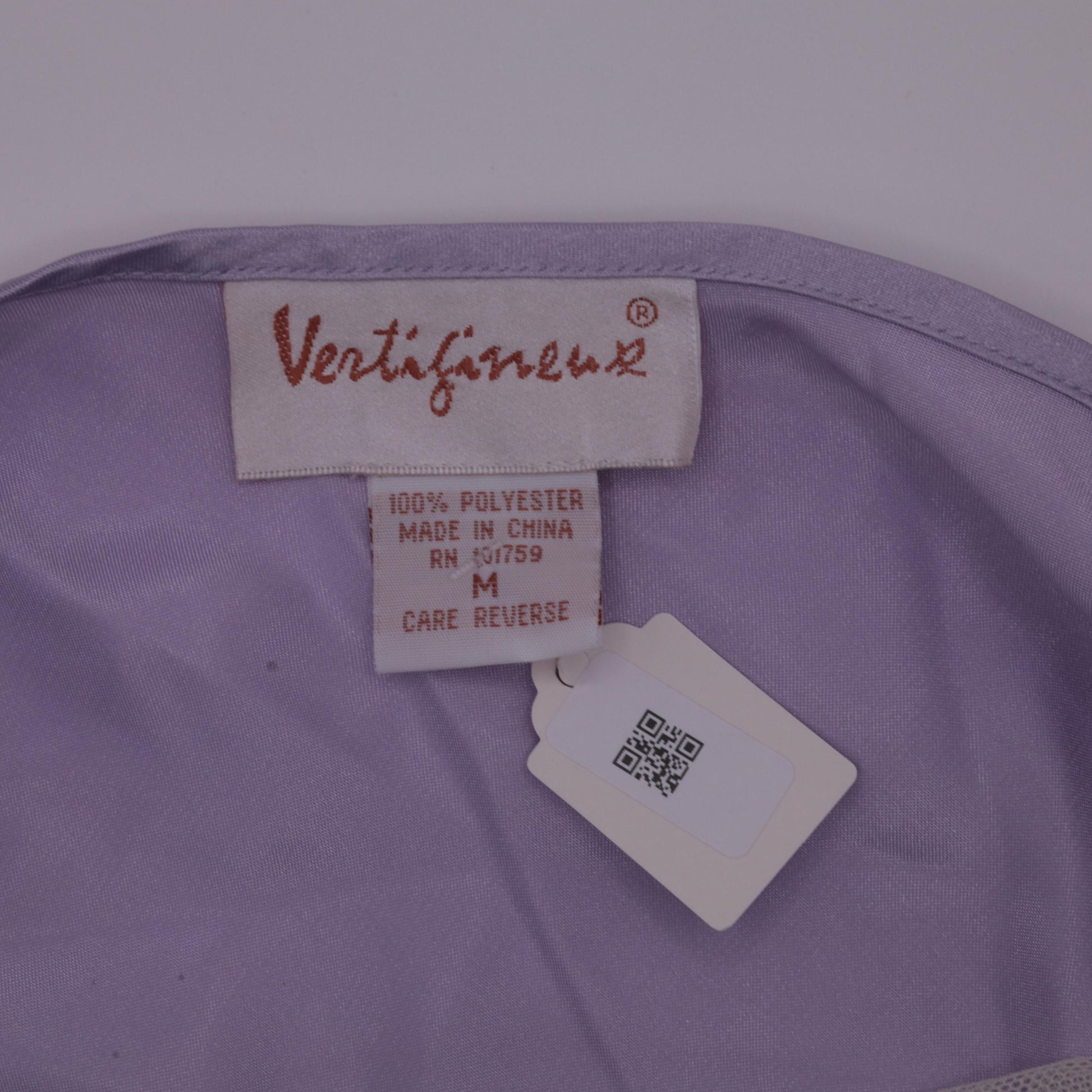 90s Lavender Satin Camisole Floral Embroidered Mesh Spaghetti Strap Medium