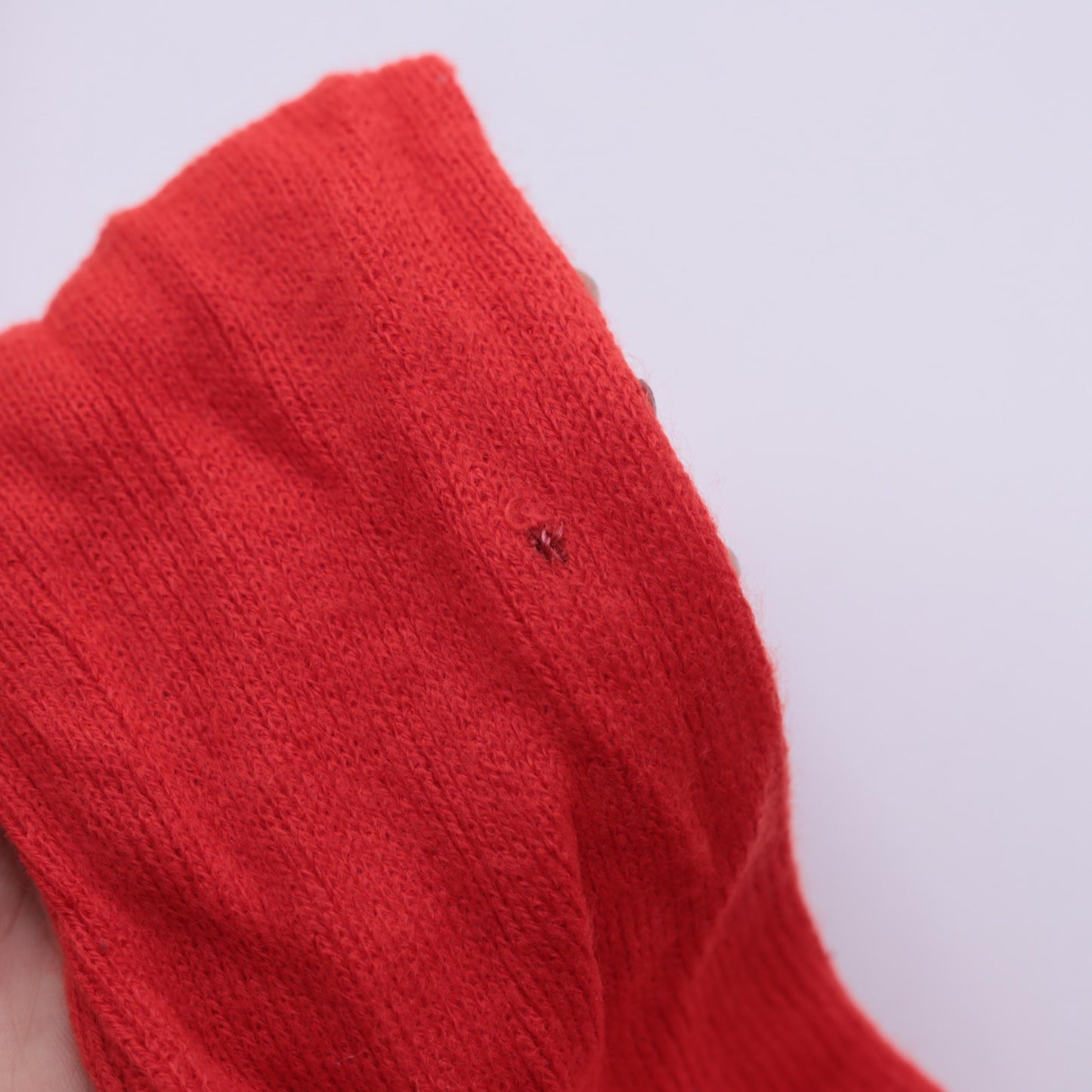 70s Red Ribbed Knit Turtleneck Sweater Pullover Medium