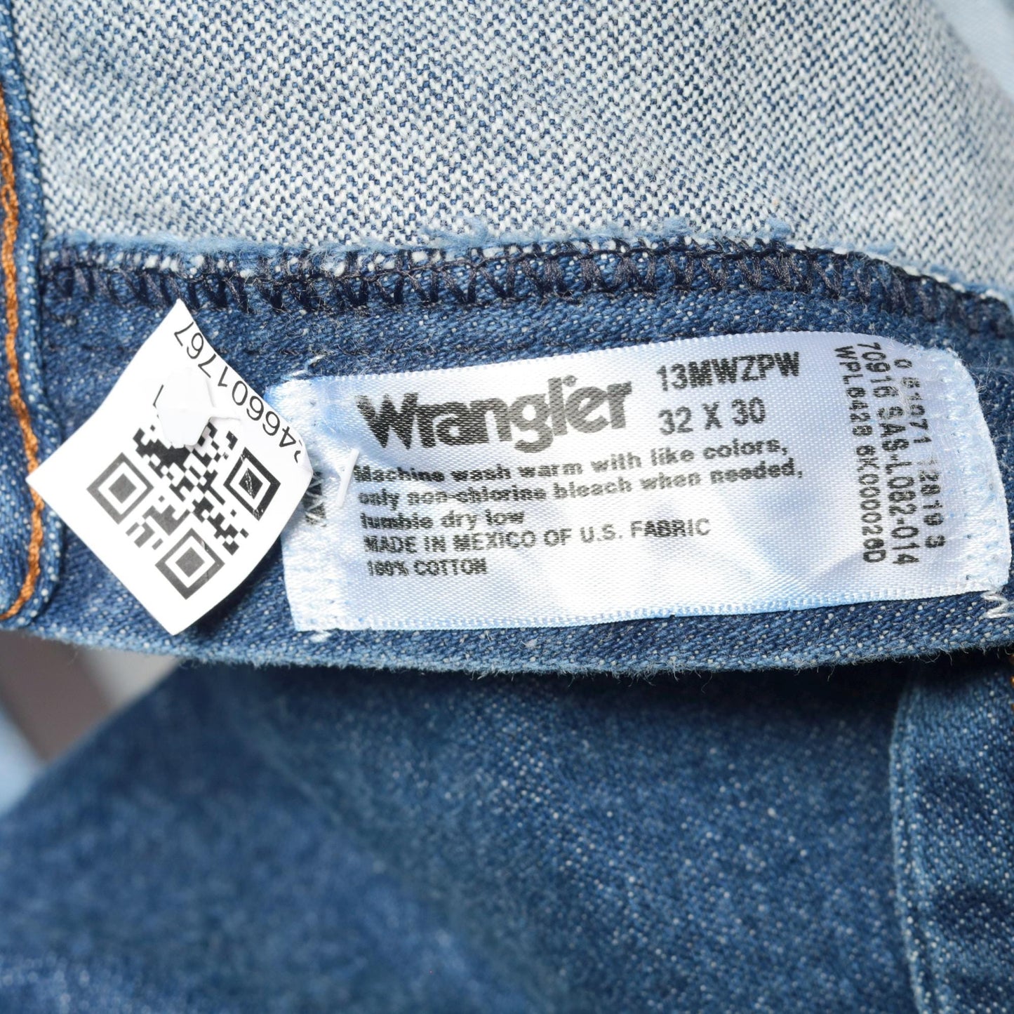 90s Wrangler Men's Jeans High Rise Straight Leg Blue Denim 32x30
