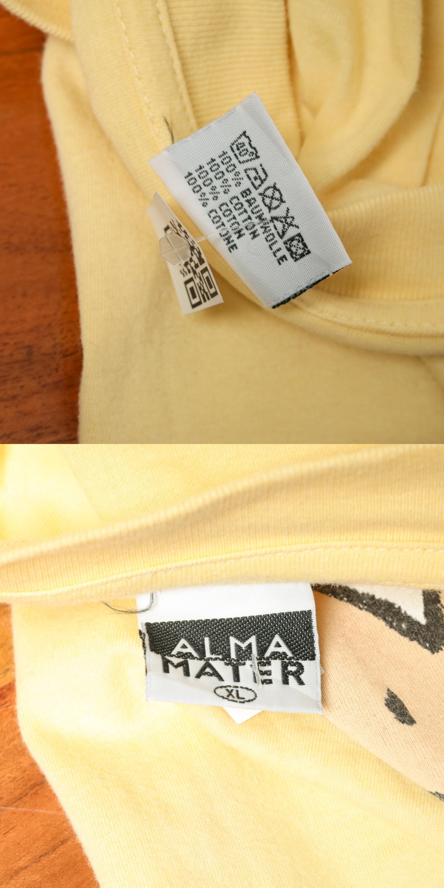 90s Vienna Austria Cow Graphic Tee Yellow Cotton T-Shirt Extra Large XL