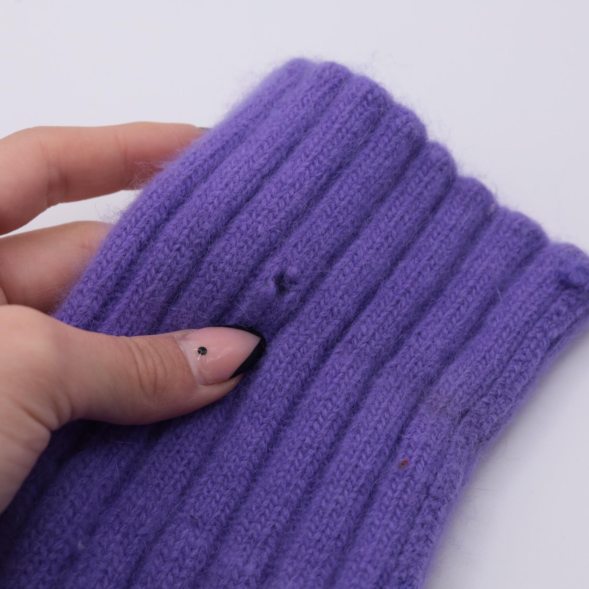 90s Valerie Stevens Lavender Angora Wool Turtleneck Sweater Medium M