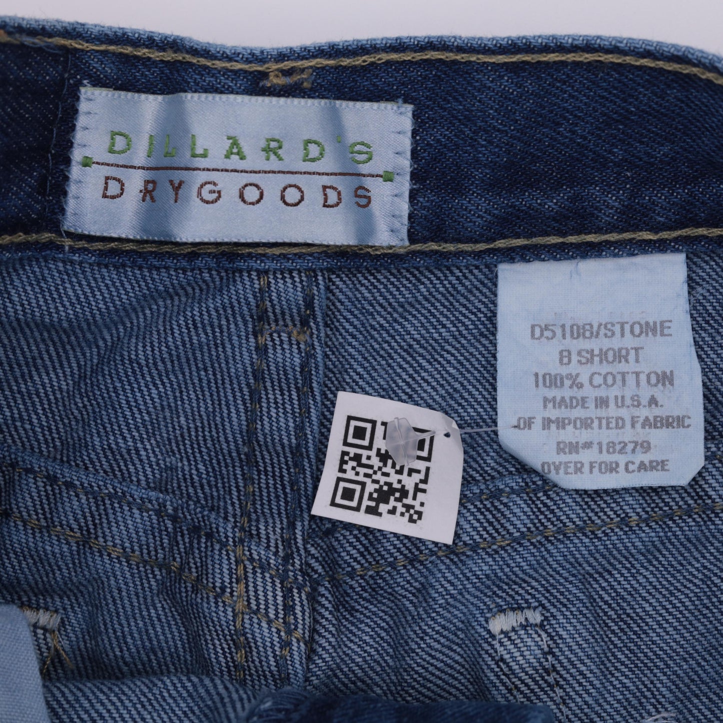 90s Dillard's Drygoods Mom Jeans Blue Denim High Rise Tapered Small Short