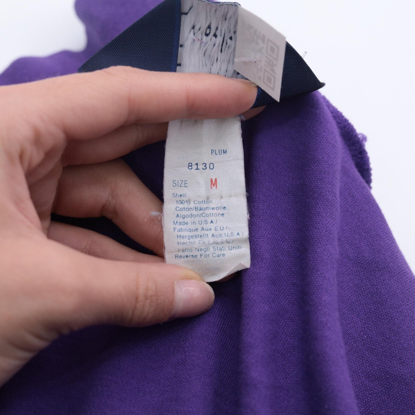 90s Woolrich Woman Purple Turtleneck Long Sleeve Cotton Top Medium