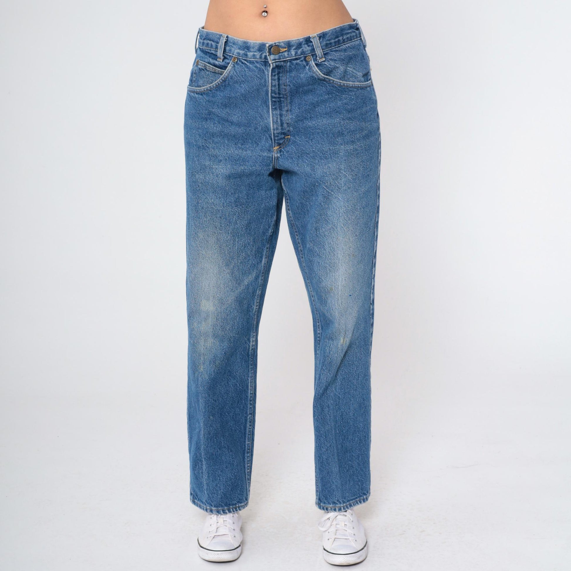 90s OshKosh Straight Leg Jeans High Rise Blue Denim Medium