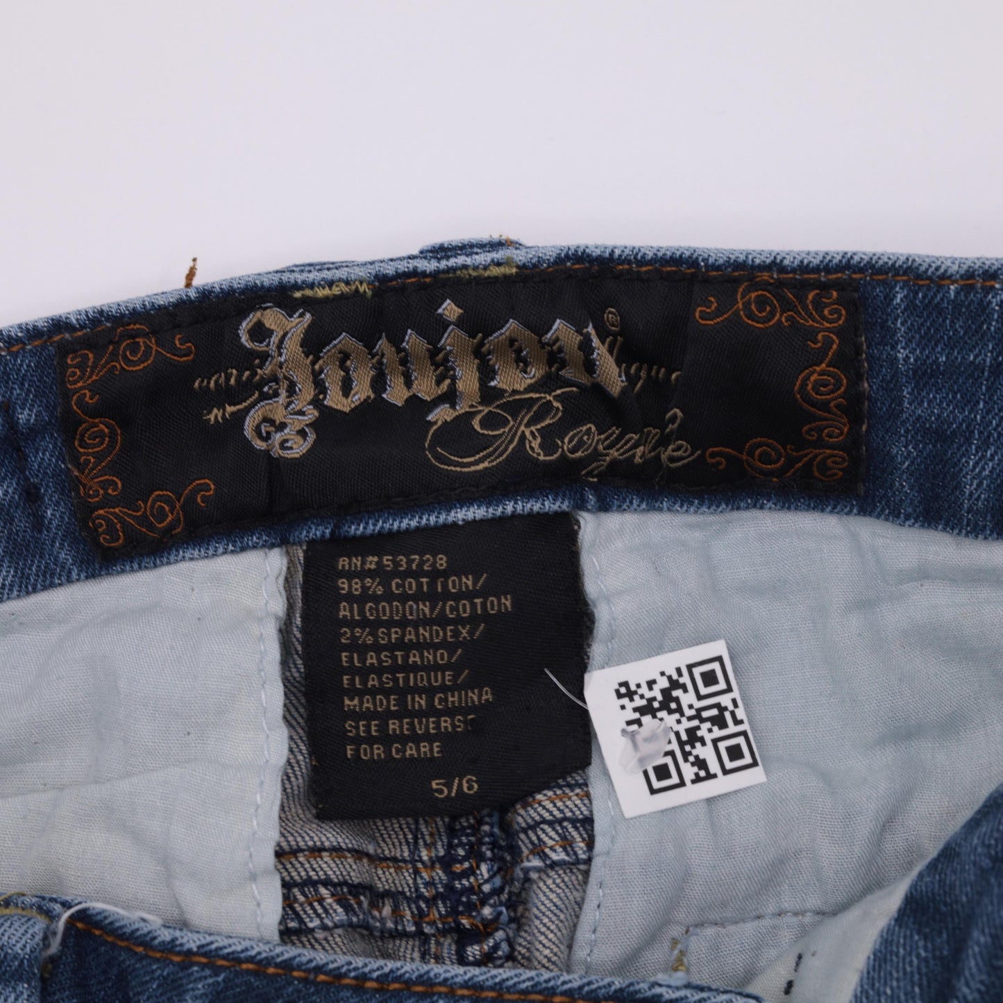 Y2K Jou Jou Royale Low Rise Flared Jeans Blue Denim Small 5/6