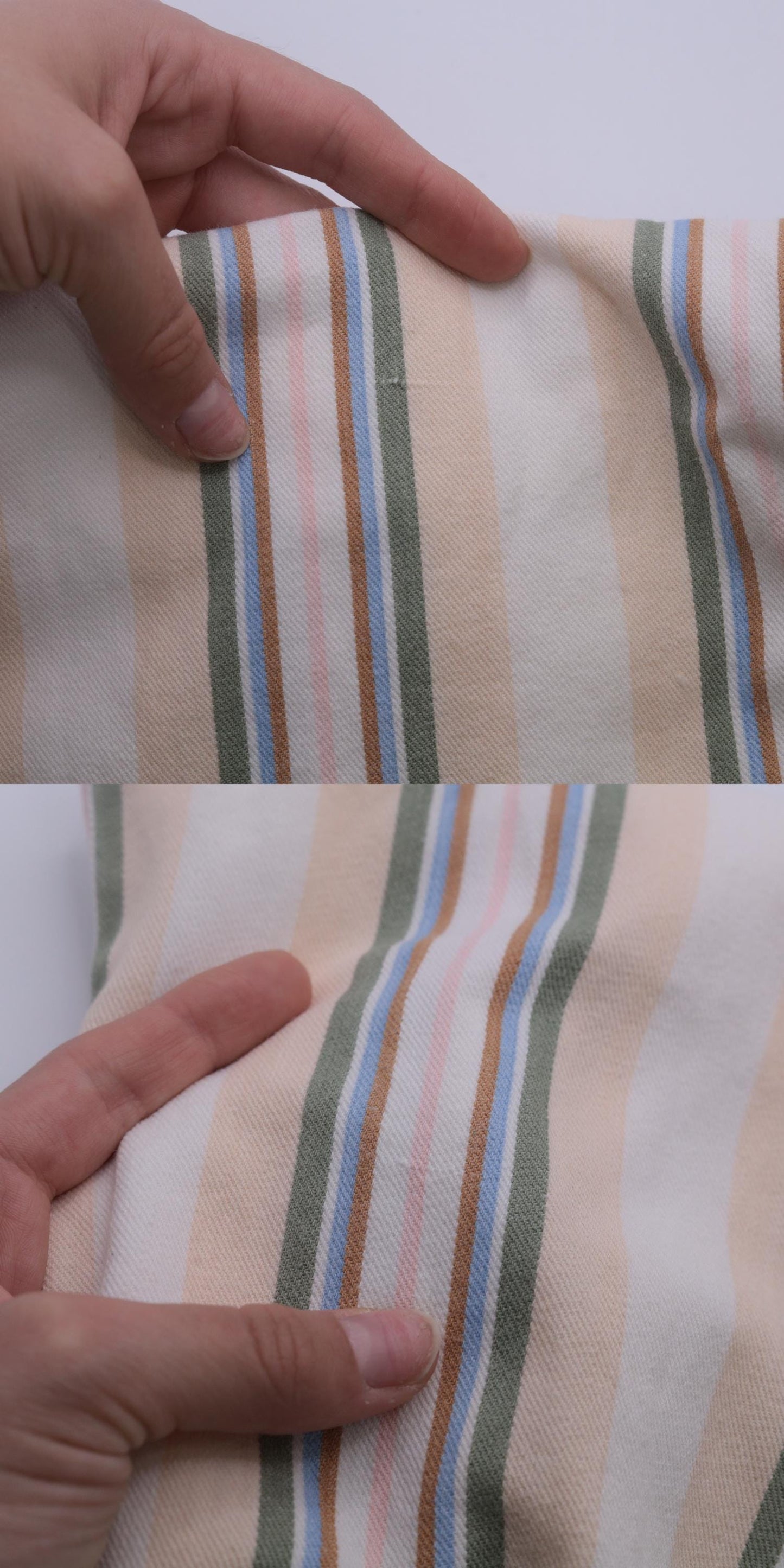 90s Westport Striped Cotton Tank Top Multicolour Chest Pocket Collar Medium M