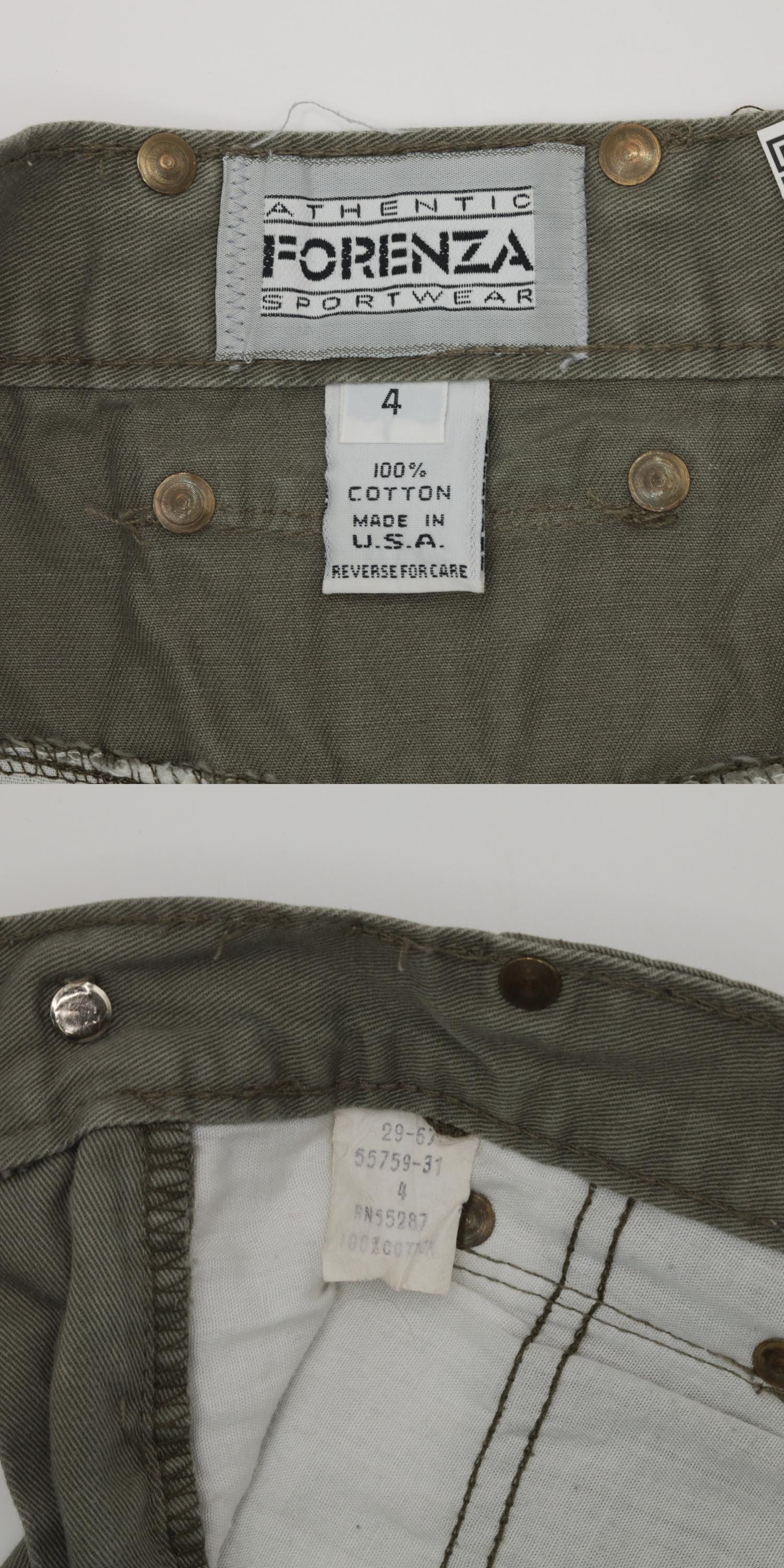 90s Forenza Olive Cargo Mini Skirt High Waist Cotton Utility Small 4