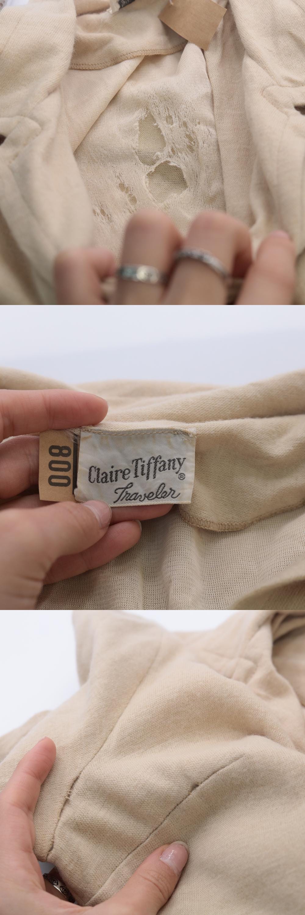 1970s Beige Shift Dress Gold Button Mini 3/4 Sleeve Collar Small