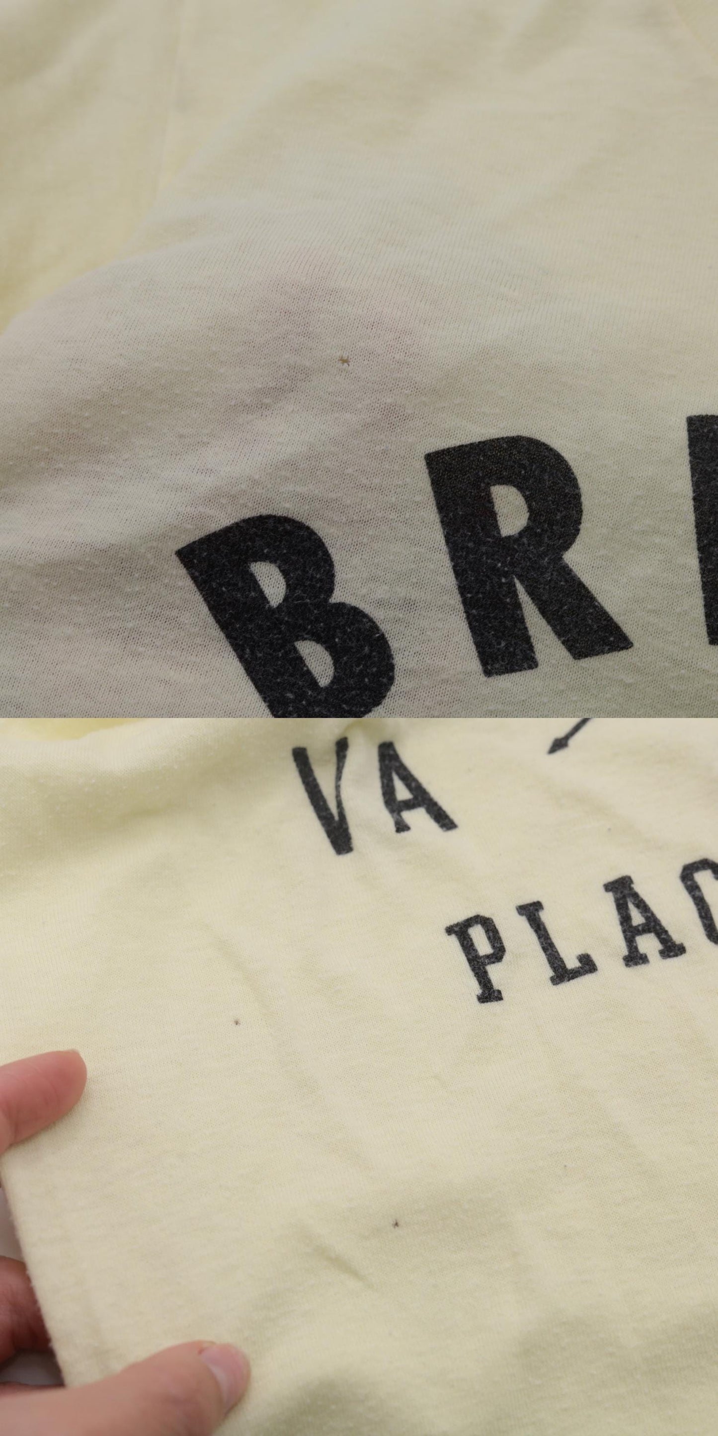 80s Bristol Virginia Tennessee A Good Place to Live Graphic Tee Yellow Extra Small