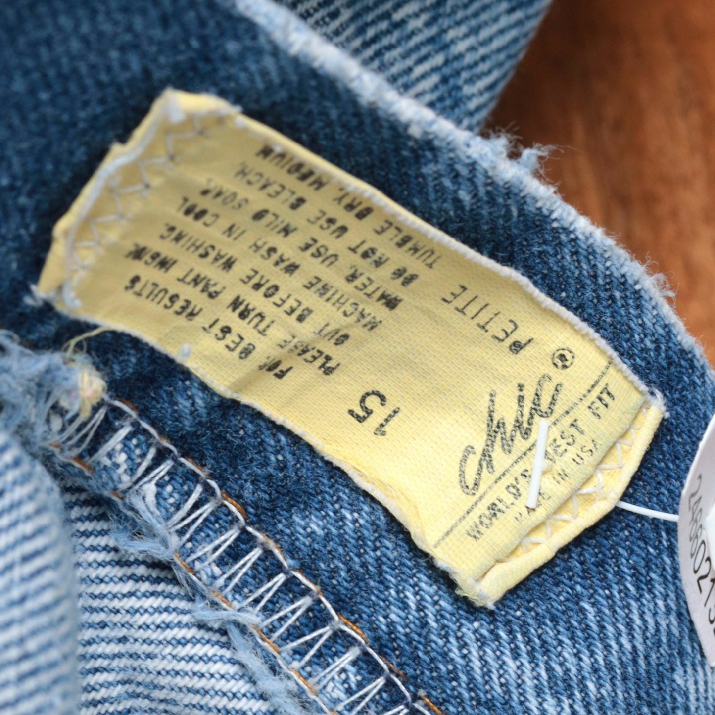 80s Acid Wash High Waist Tapered Jeans Chic Blue Denim Small