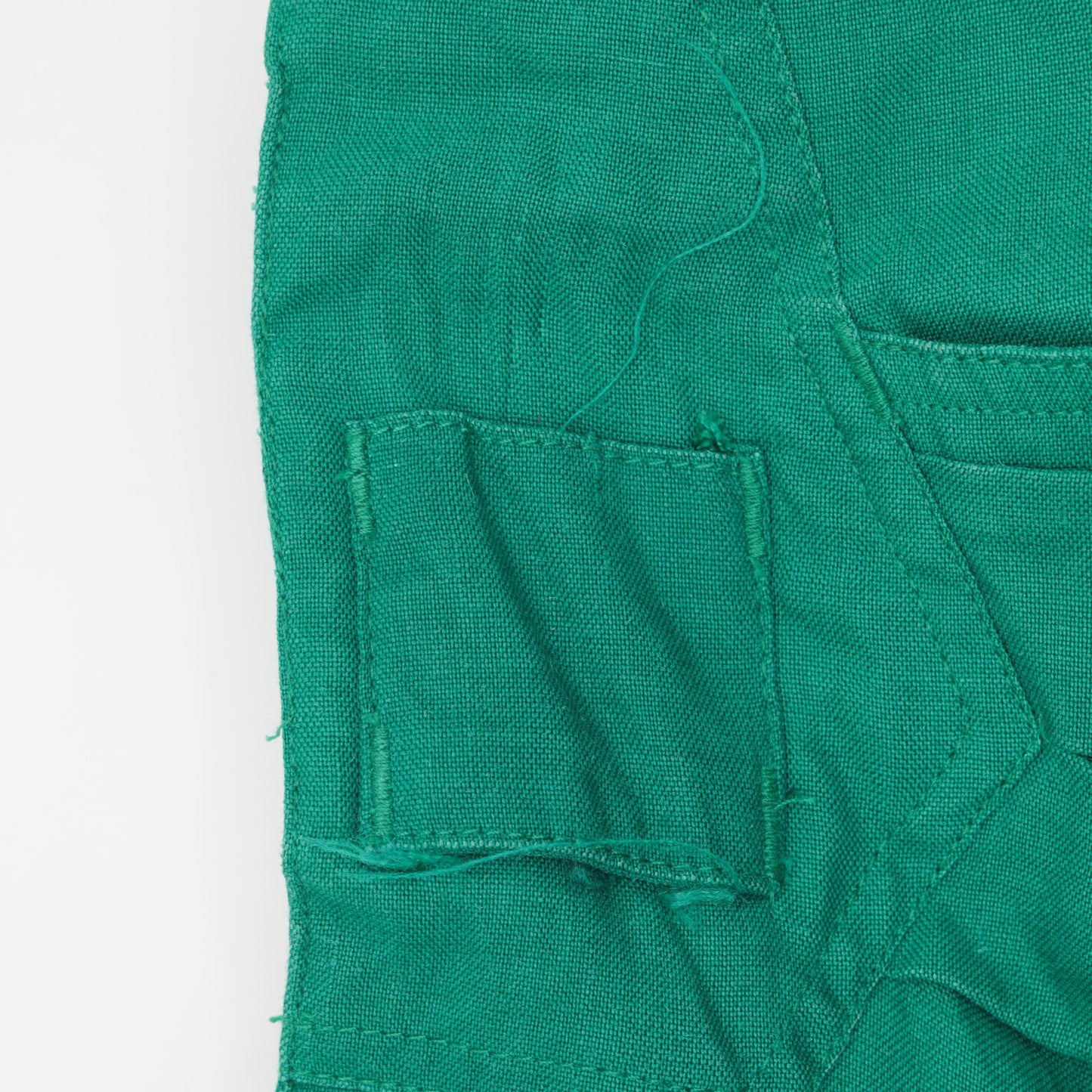 90s Green Pleated High-Waist Shorts Cotton Preppy Small