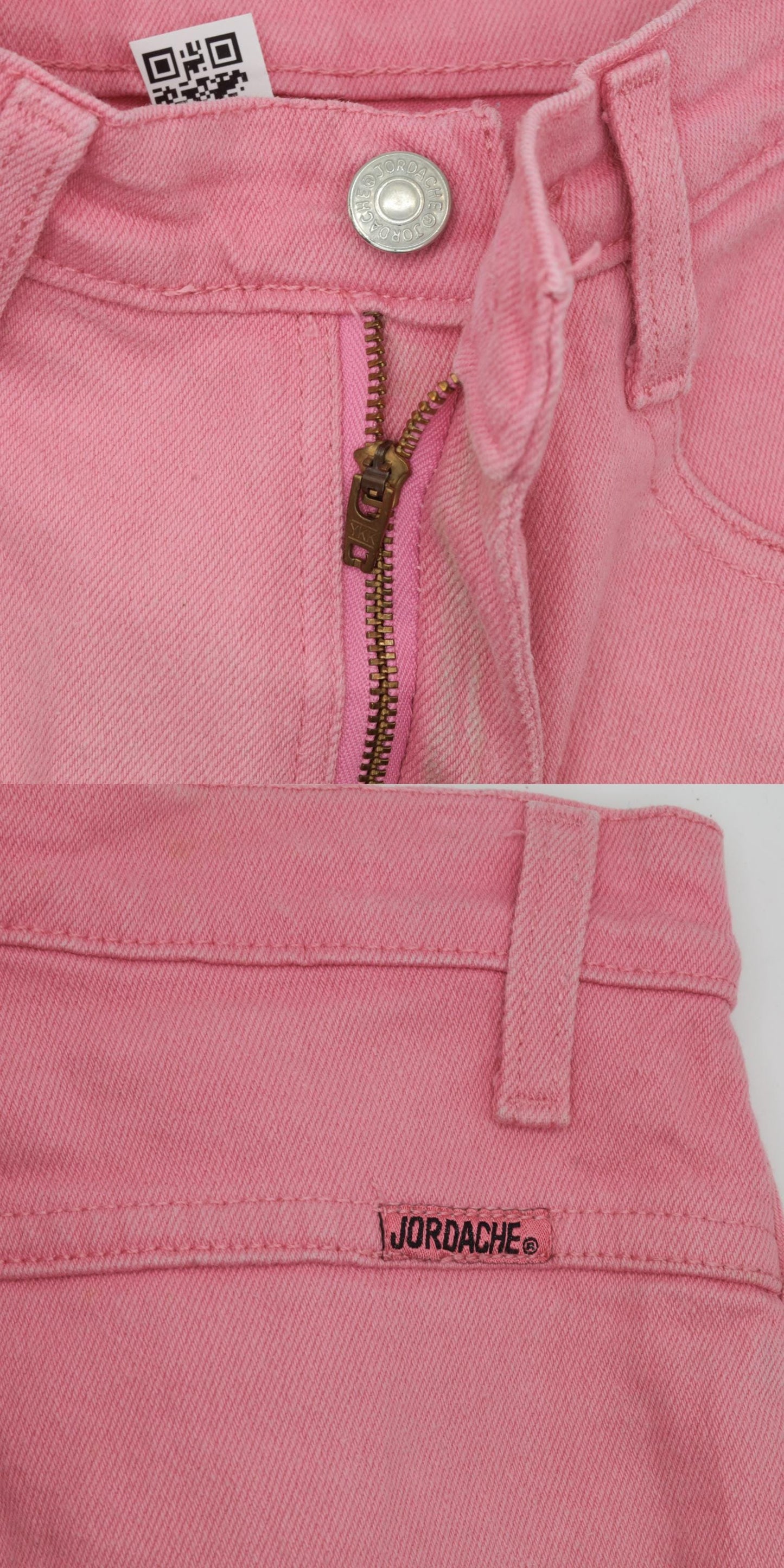 90s Jordache Pink High-Waist Straight Jeans Size 4