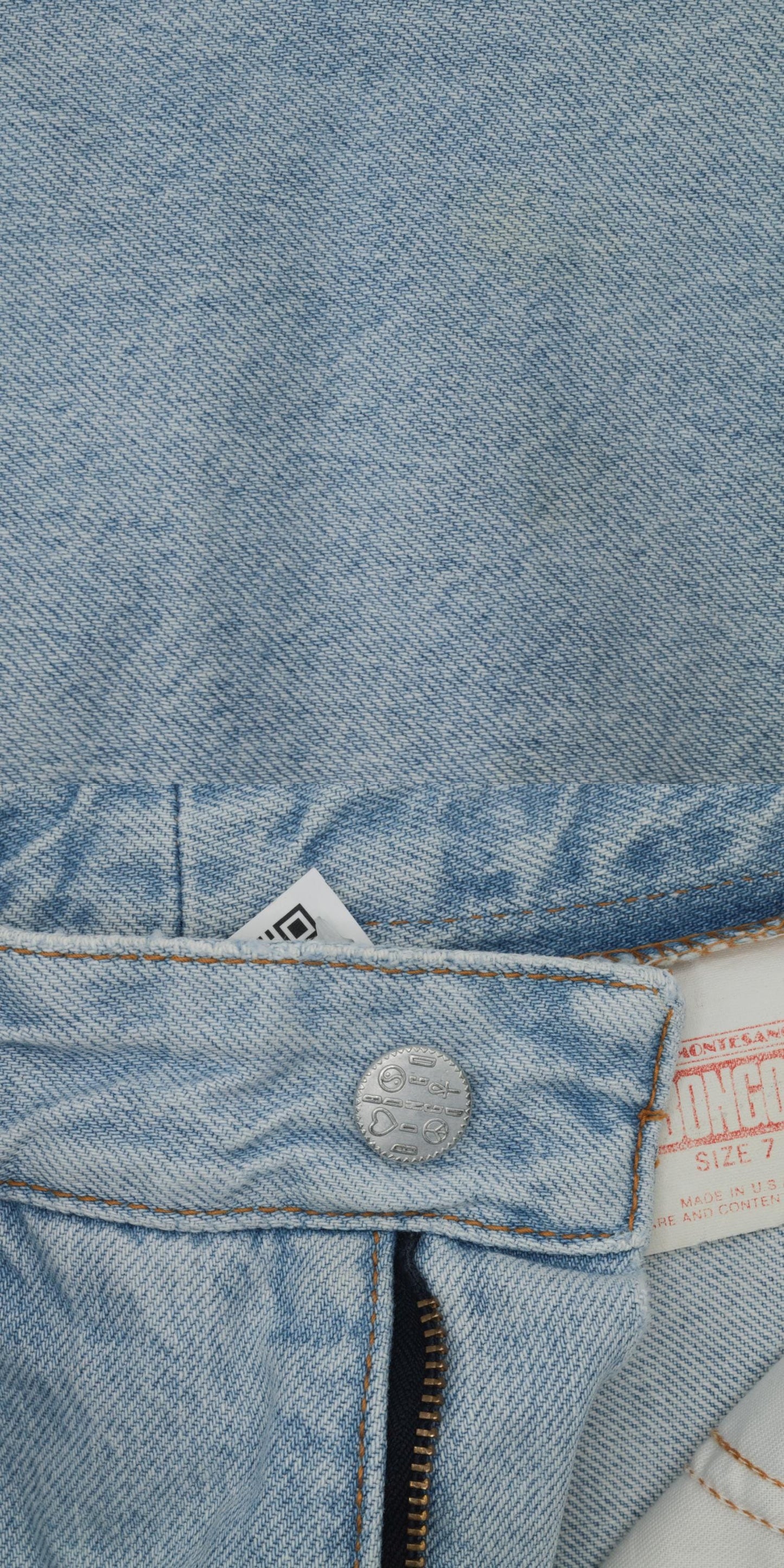 90s Bongo High-Waisted Mom Jeans Light Wash Skinny Denim Extra Small