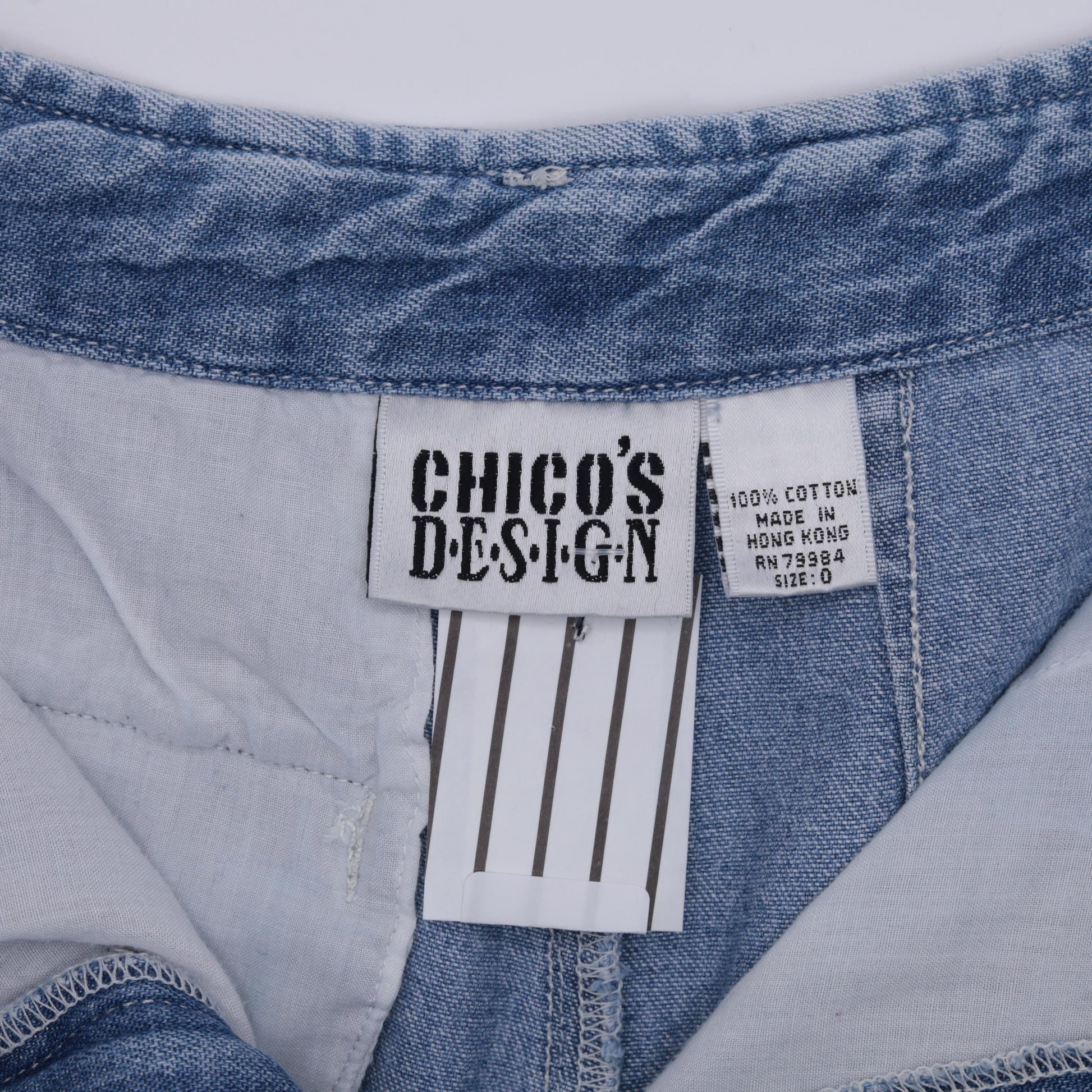 90s Chico's Denim Shorts Pleated High Waist Blue Jean Shorts XS