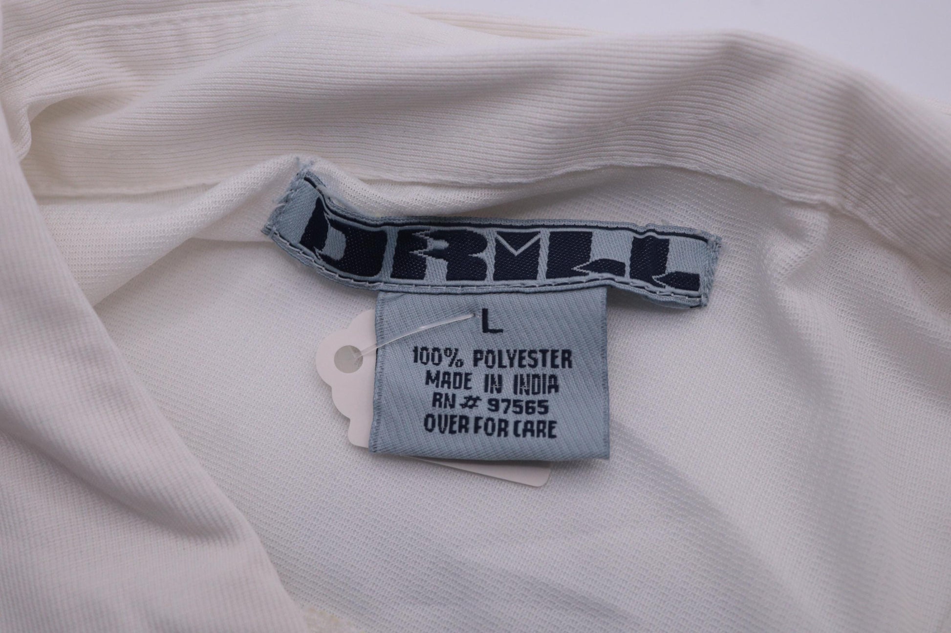 00s Striped Button-Up Shirt White Grey Y2K Short Sleeve Large L