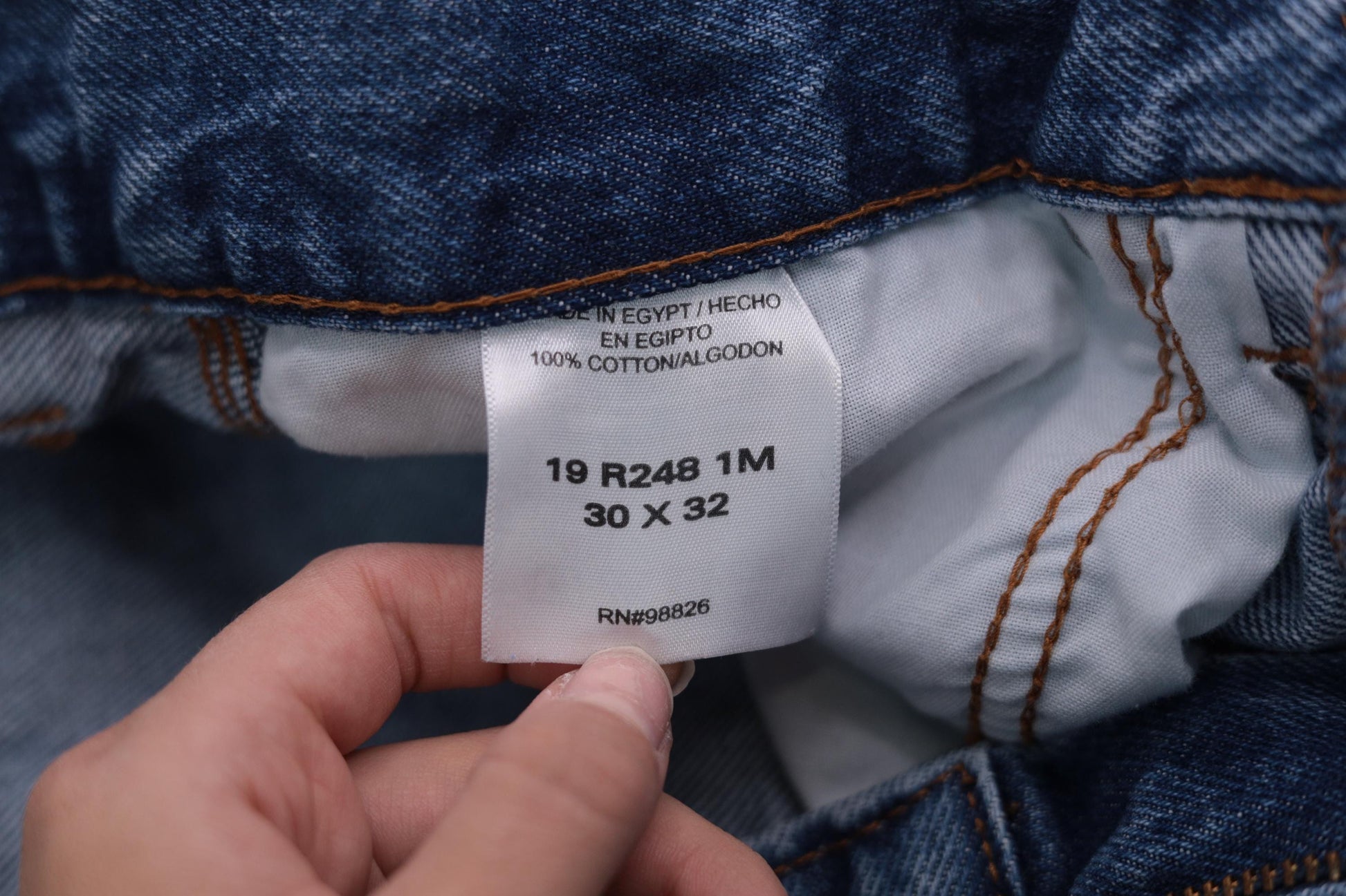 Schmidt Workwear High Rise Straight Leg Jeans Hammer Loop Light Wash 30x32