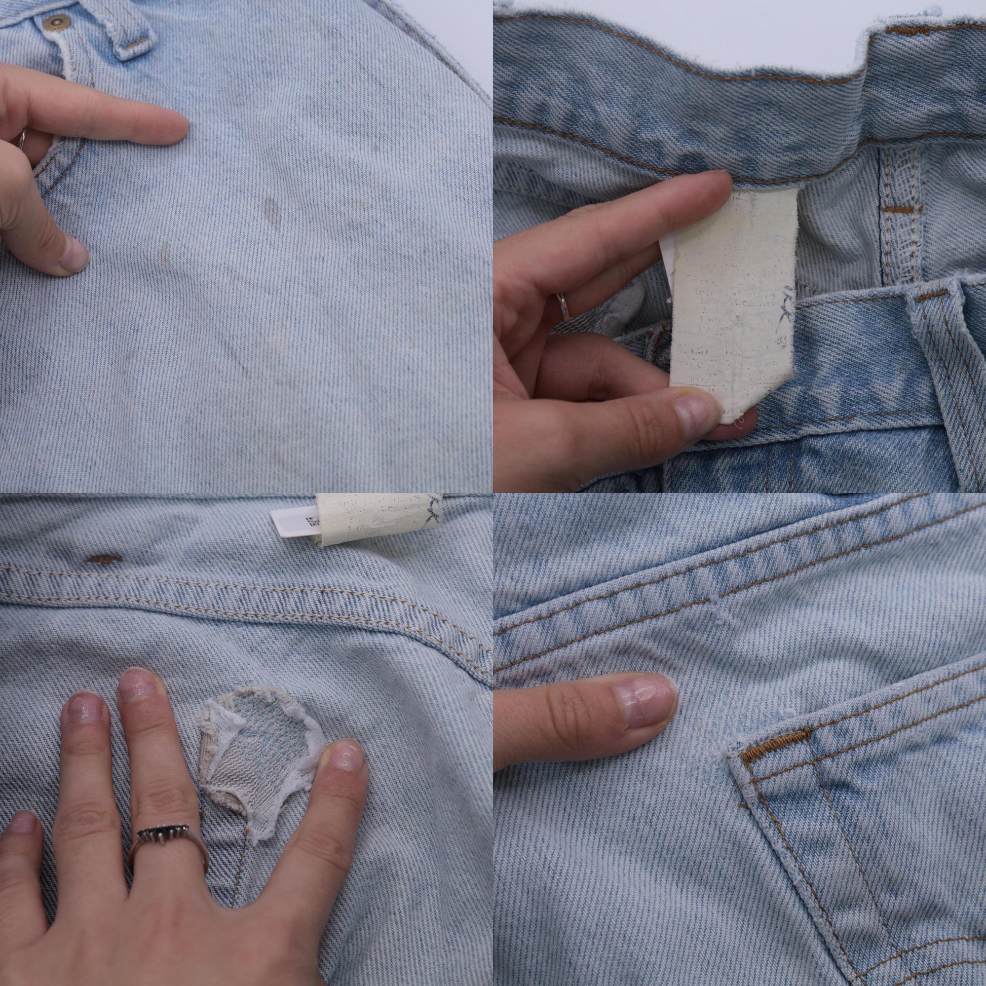 90s Carhartt Straight Leg Jeans High Waist Light Wash Denim 36