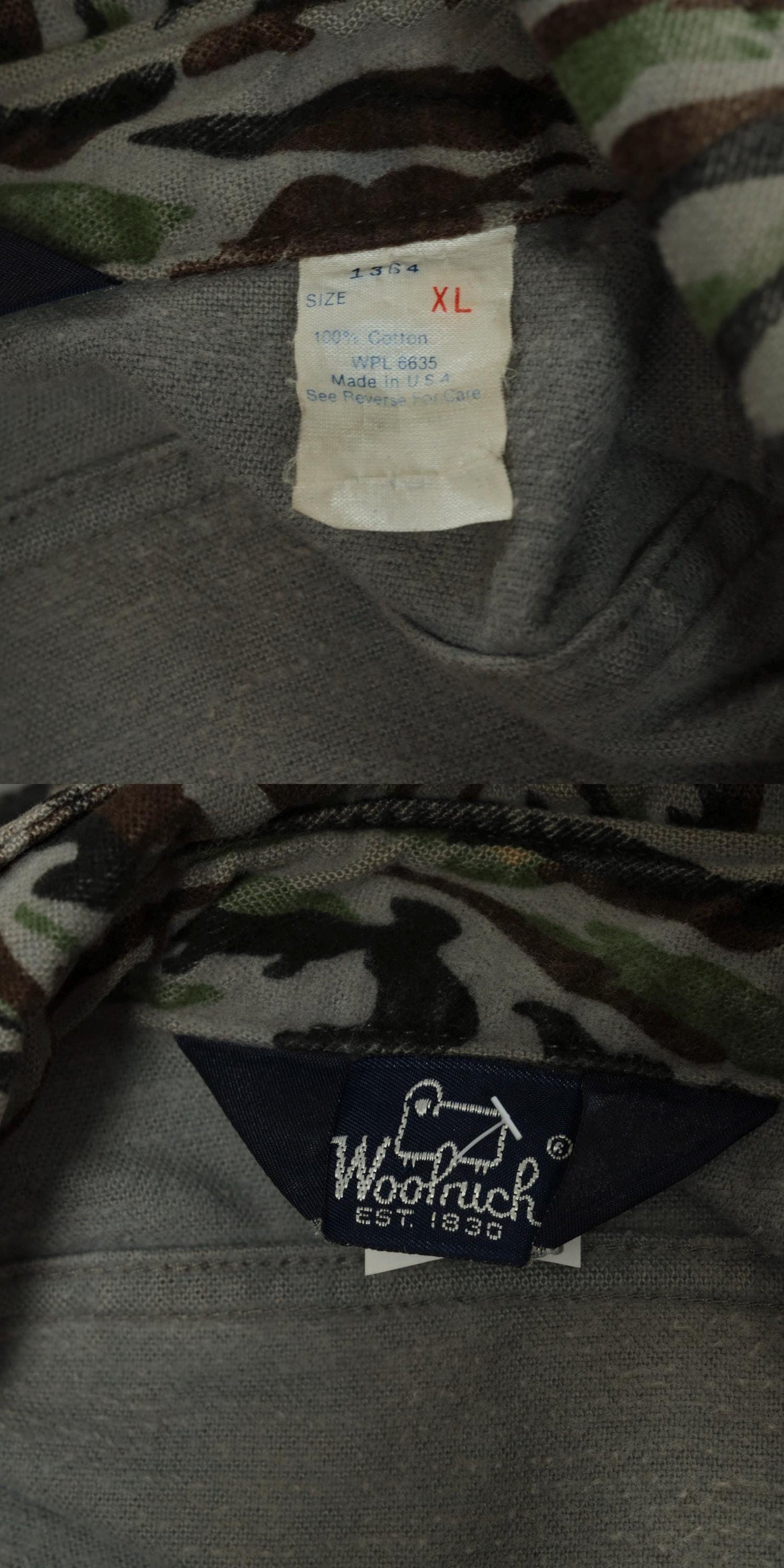 90s Woolrich Camo Button Up Shirt Men's Extra Large XL