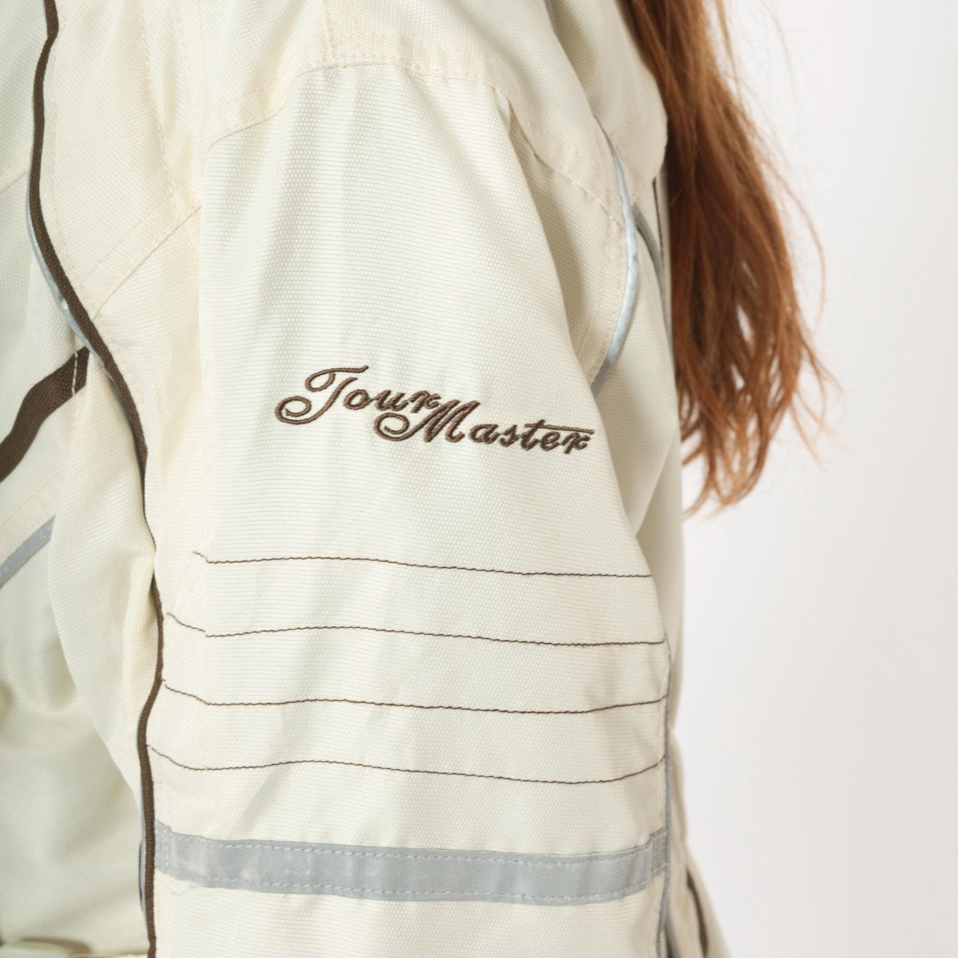 Tourmaster Trinity 3.0 Women's Motorcycle Jacket Cream Reflective Plus MD/18