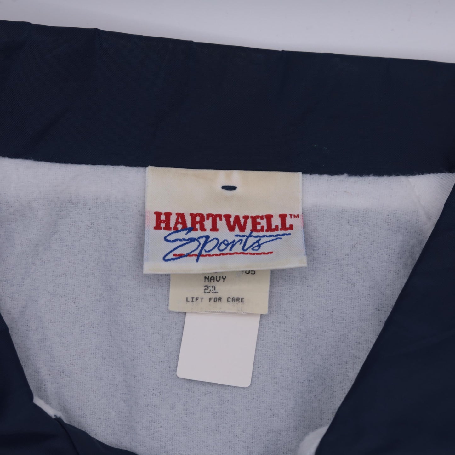 90s Nobel Nighthawks Navy Windbreaker Jacket Snap Front Nylon XXL