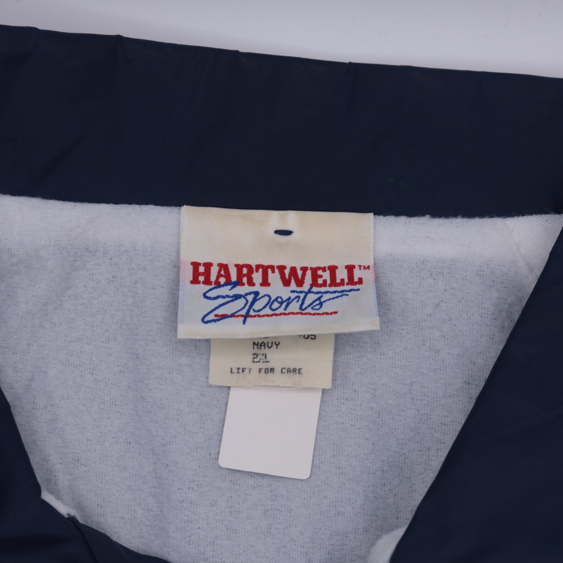90s Nobel Nighthawks Navy Windbreaker Jacket Snap Front Nylon XXL