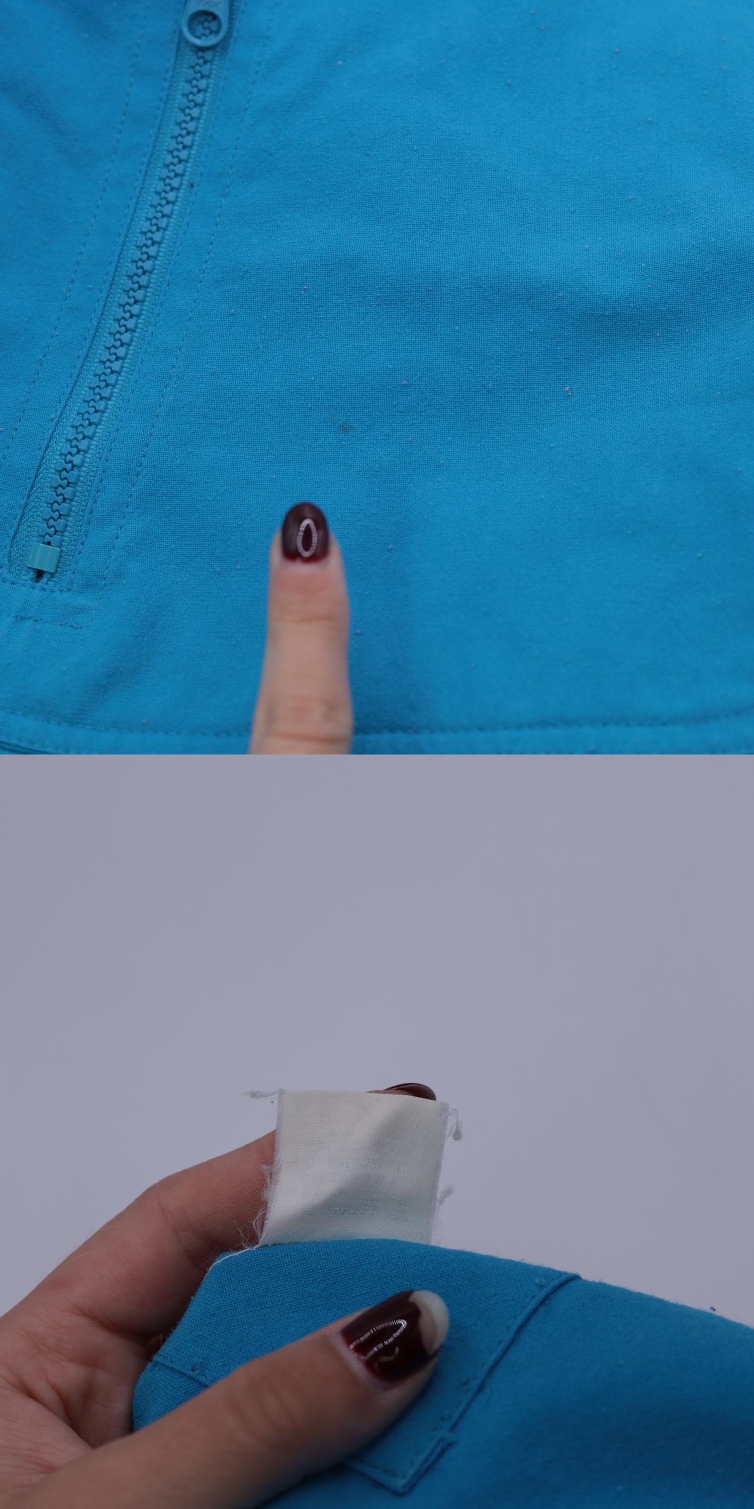 90s Turquoise Windbreaker Jacket Cargo Pockets Drawstring Neck XXL