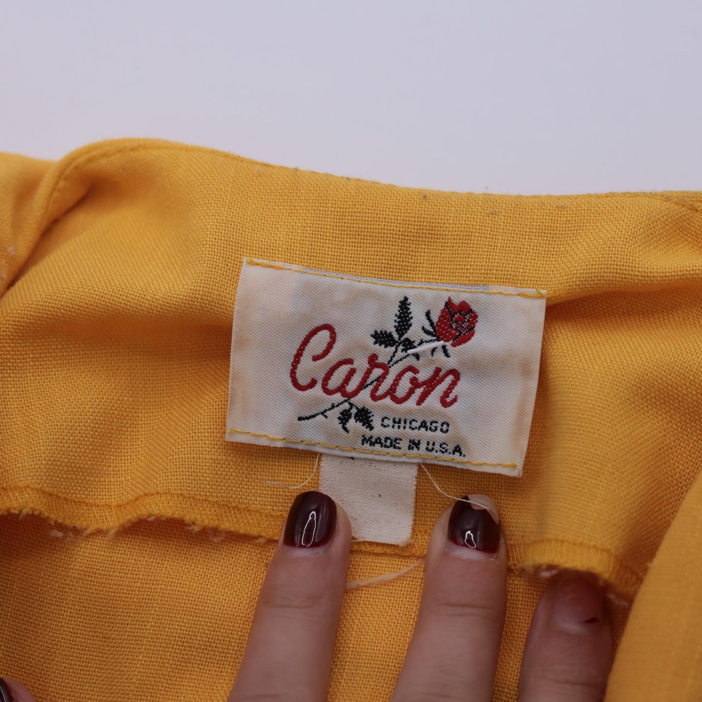 80s Yellow Sailor Collar Midi Dress Double Breasted Black Striped Medium