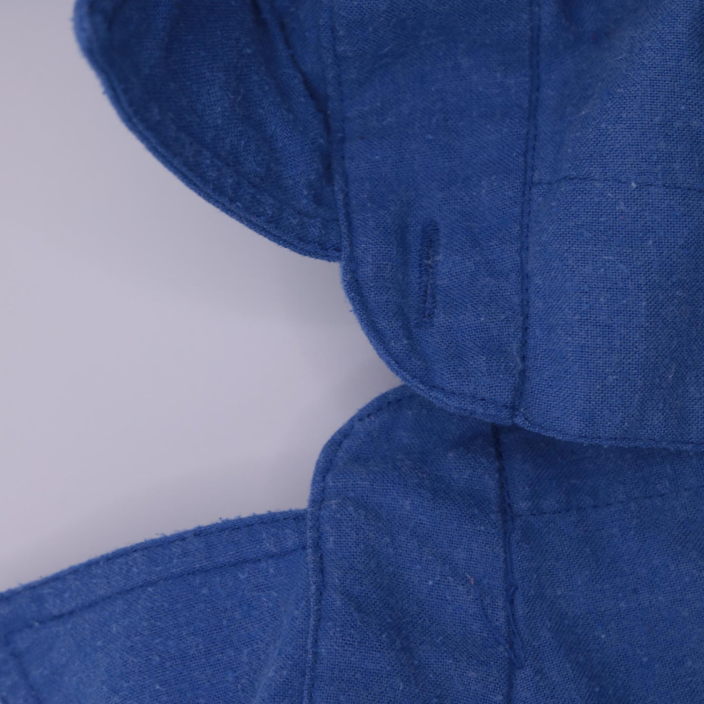 80s Gitano Blue Oxford Button-Up Shirt Chest Pocket Long Sleeve Extra Large XL