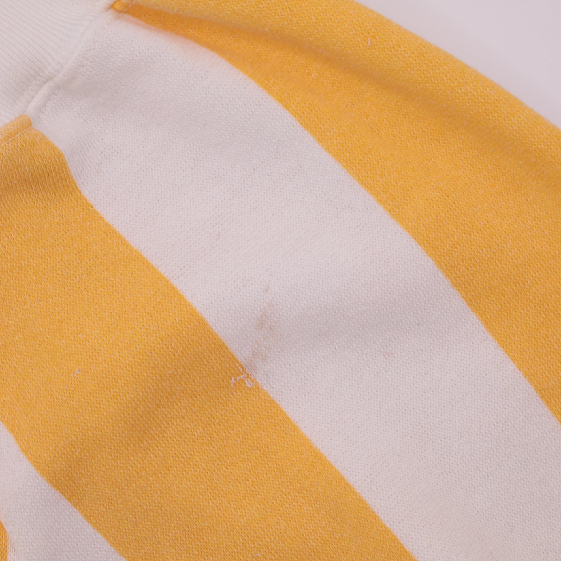 90s Sam Houston State Sweatshirt Yellow White Striped Crewneck Large L