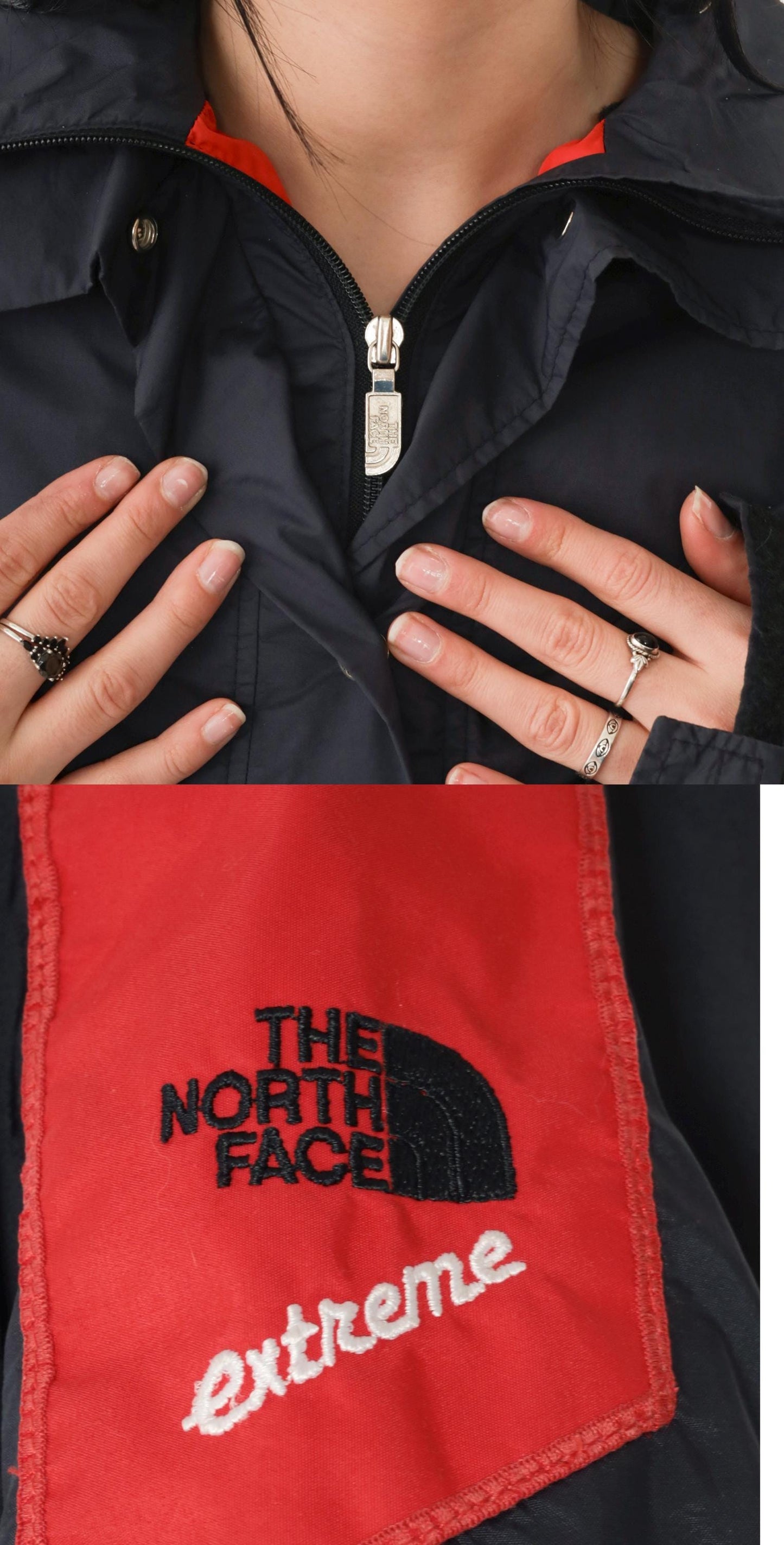 90s North Face Extreme Gore-Tex Ski Suit Black Red One-Piece Snowsuit Medium