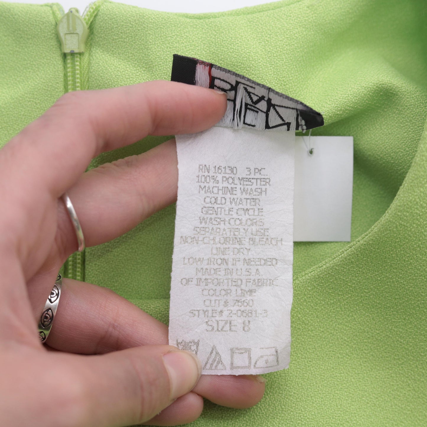 90s Lime Green Sleeveless Mini Dress Sheath Cut Medium 8