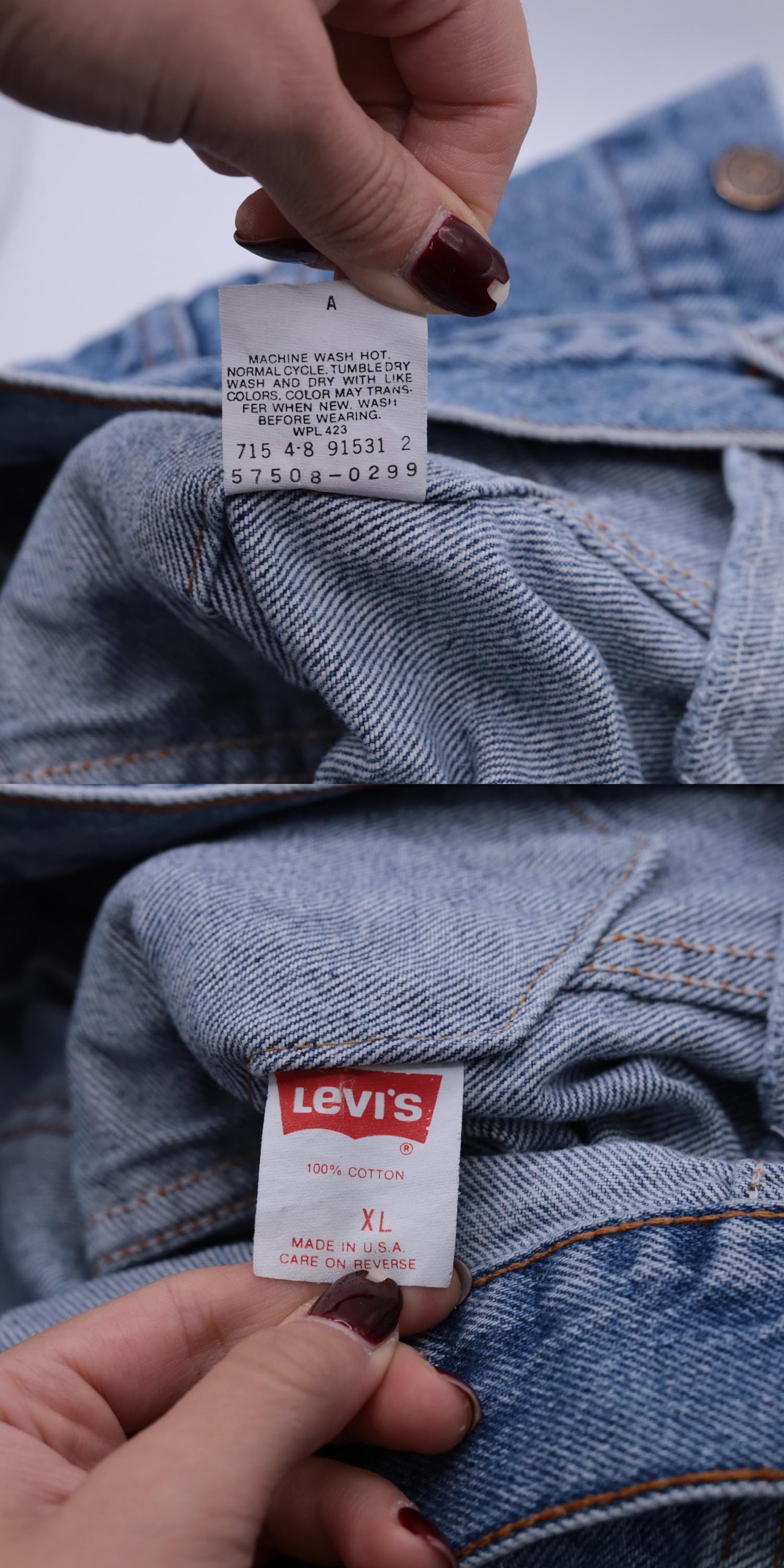 90s Levi's Denim Jacket Blue Button-Up Jean Jacket Medium