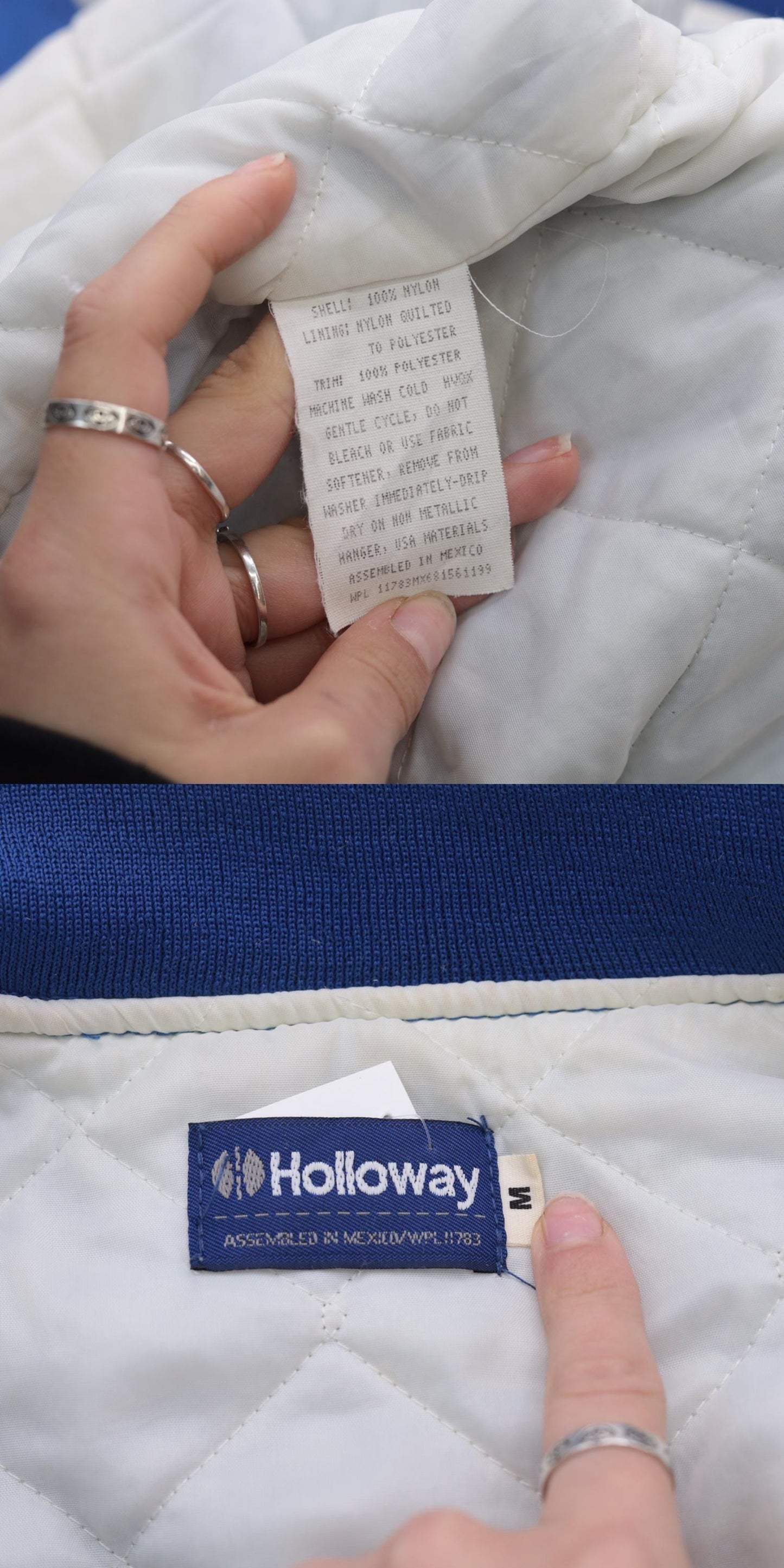 90s Gregory Electric Blue Bomber Jacket Nylon Snap Windbreaker Medium M