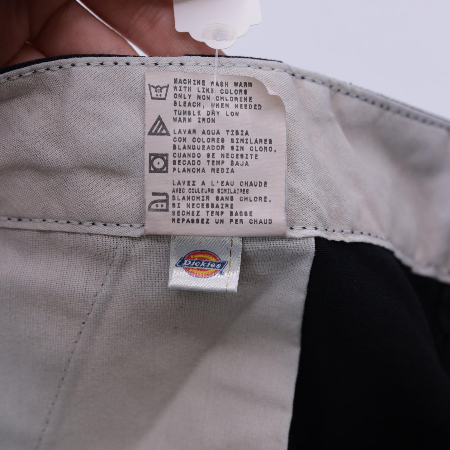Y2K Dickies Painter Shorts Black Paint Splatter Workwear Men's 40