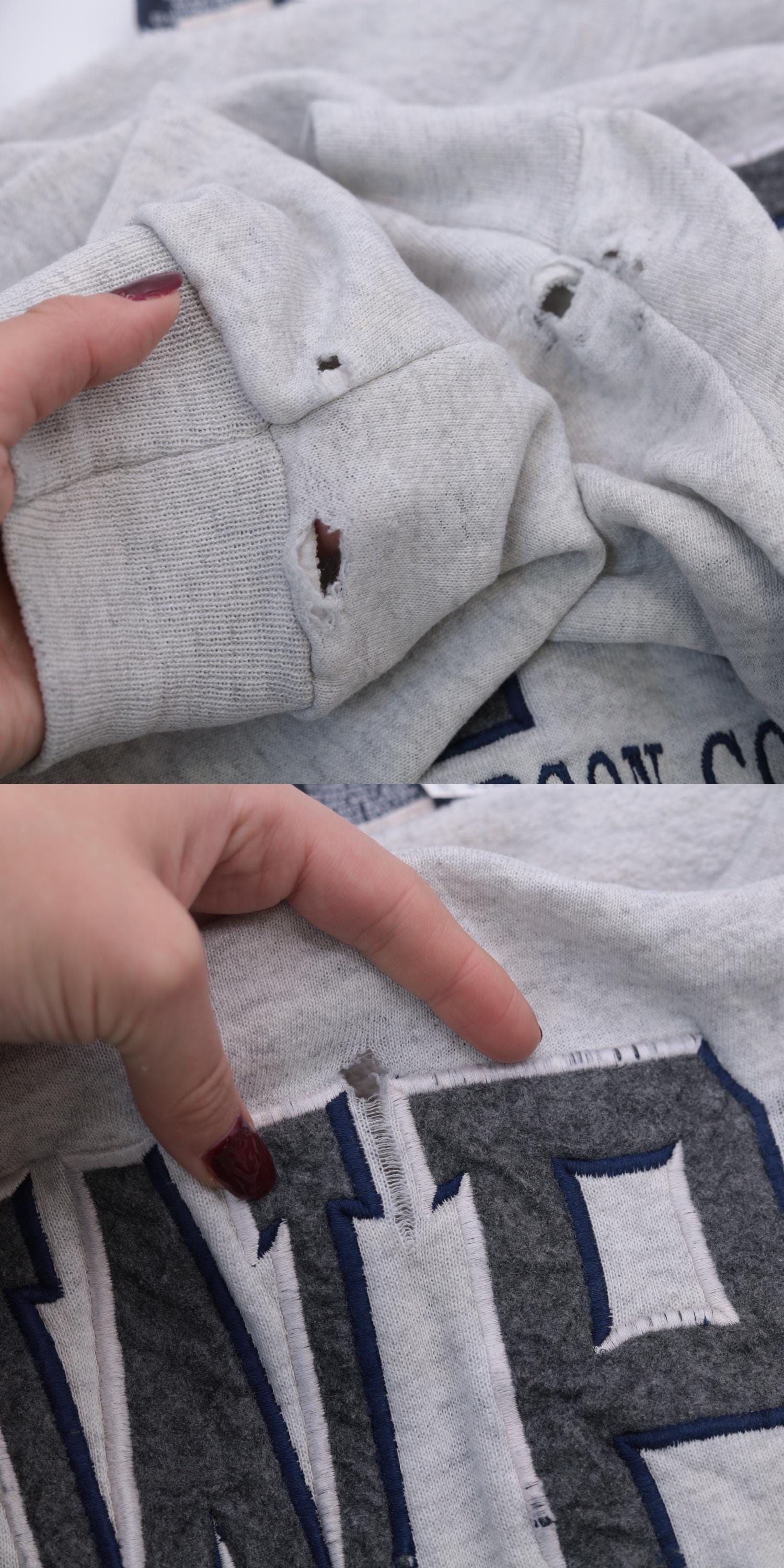 90s William Paterson College Jansport Sweatshirt Heather Grey Crewneck Large