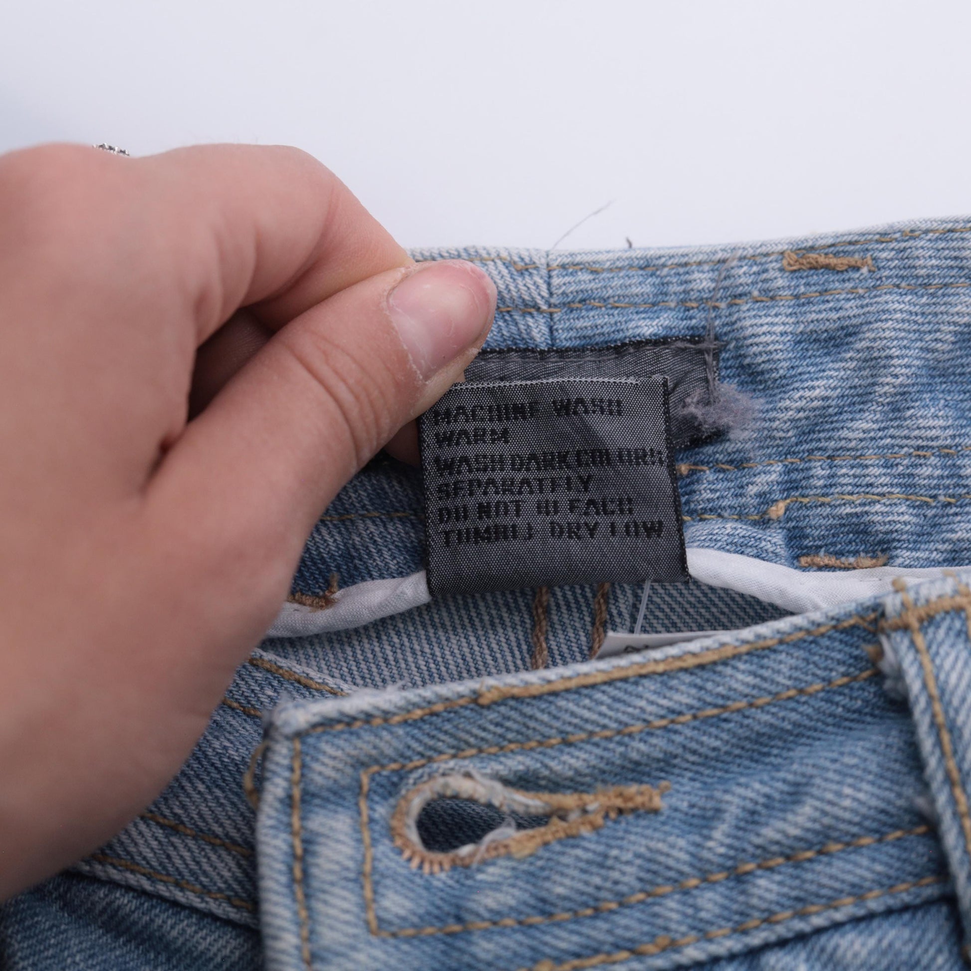 90s Liz Claiborne Blue Denim Mini Skirt High Waist A-Line Medium
