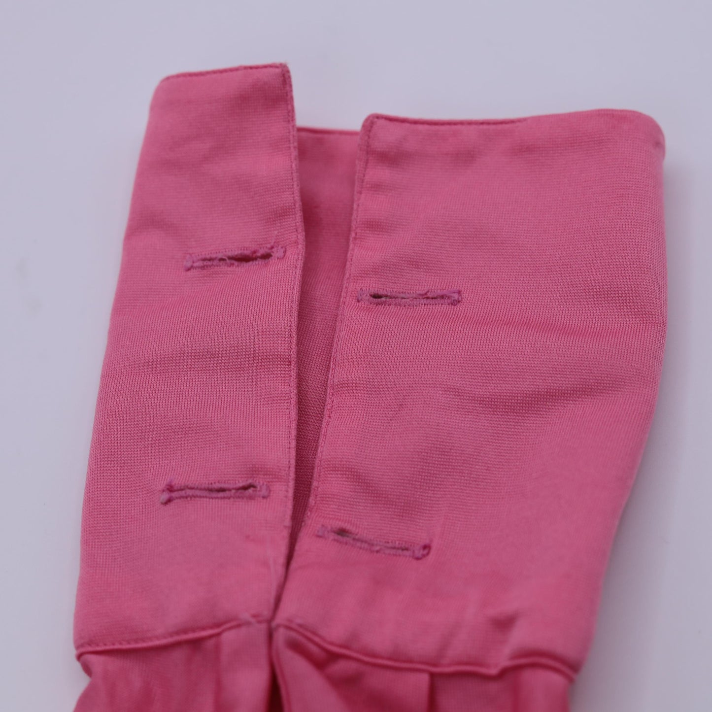 70s Shiny Pink Dagger Collar Button-Up Shirt Long Sleeve Cufflinks Medium M