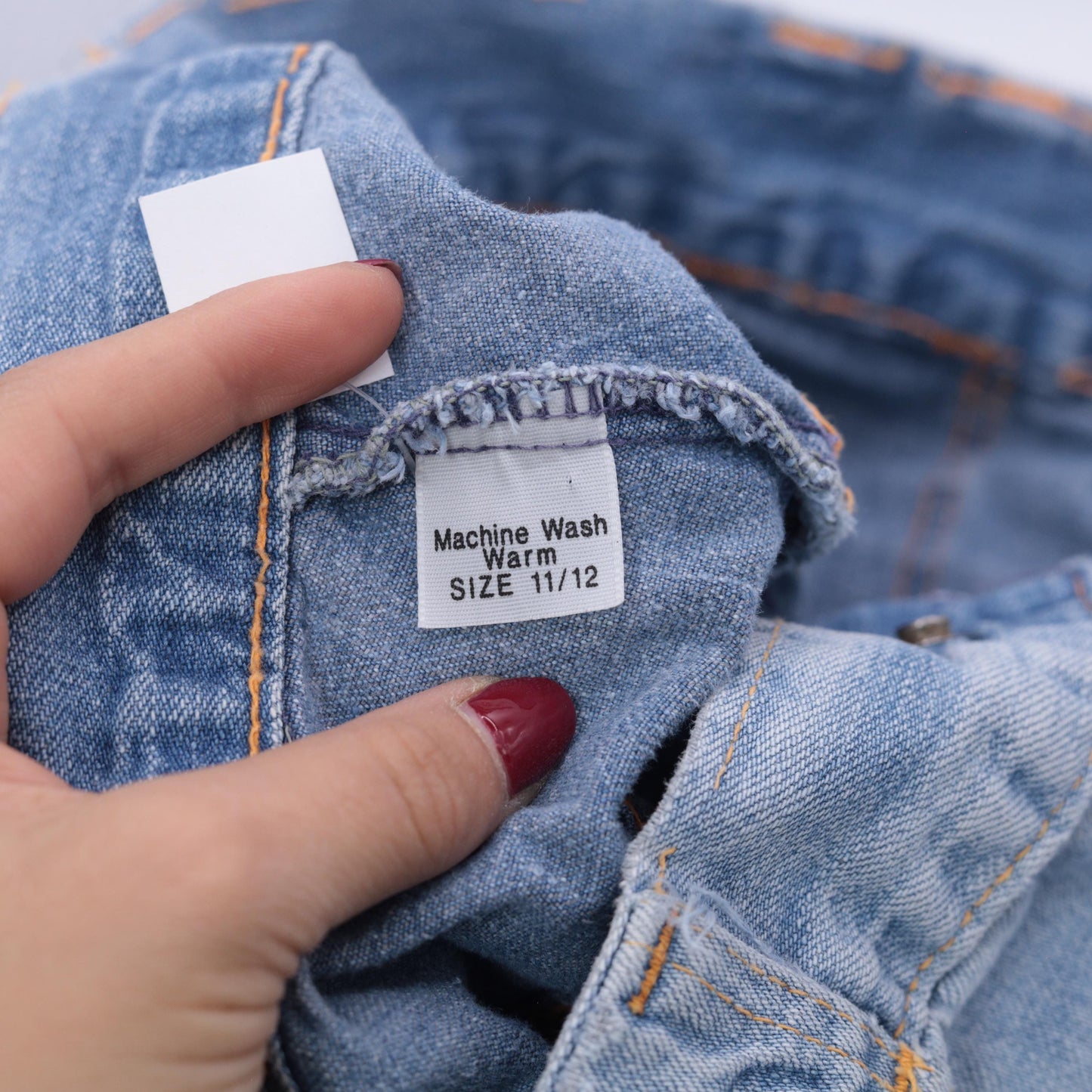 70s Wide Leg Jeans Faded Blue Denim High Waist Bell Bottom Small