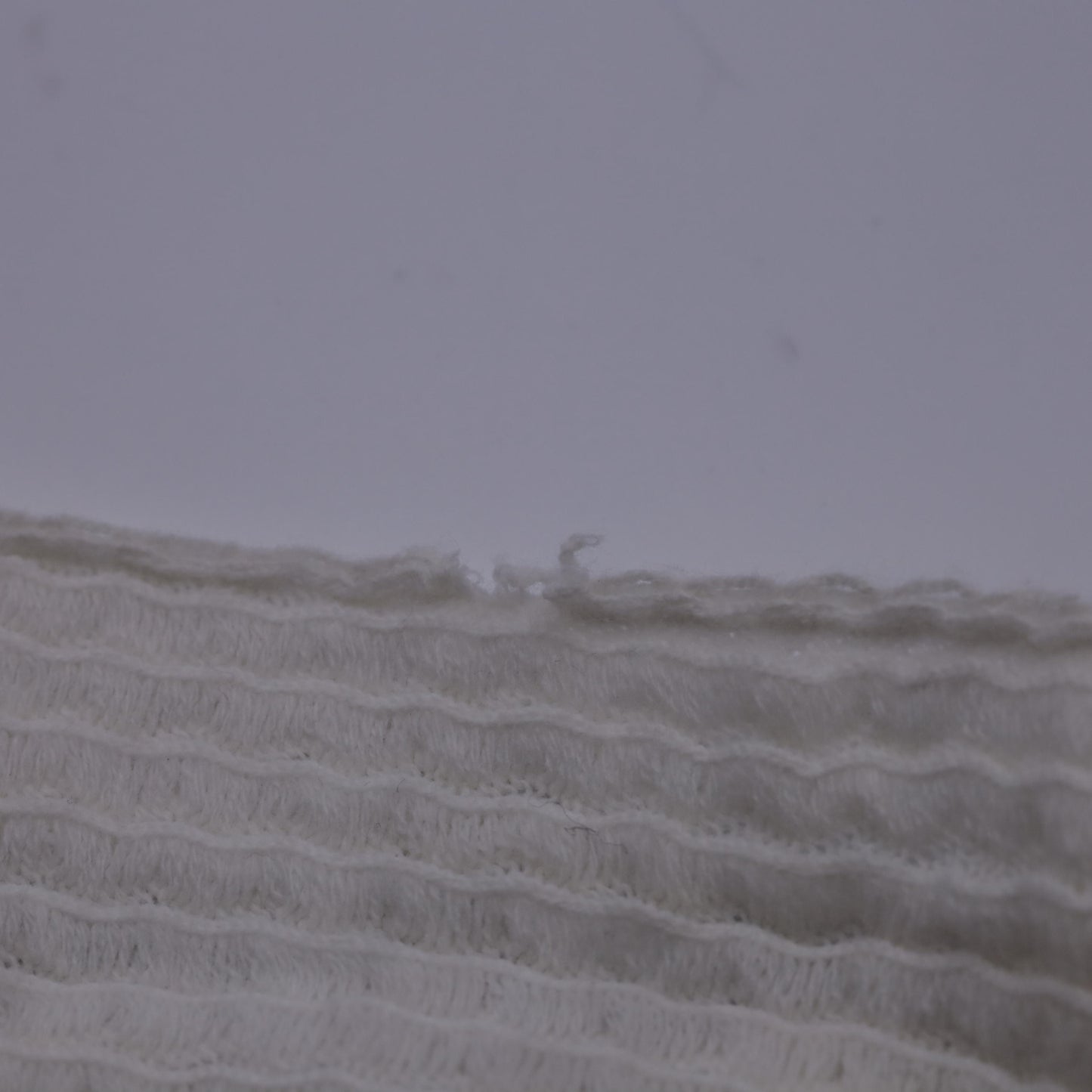 60s White Textured Knit Dress Square Neck Puff Sleeve Sheath Midi Small
