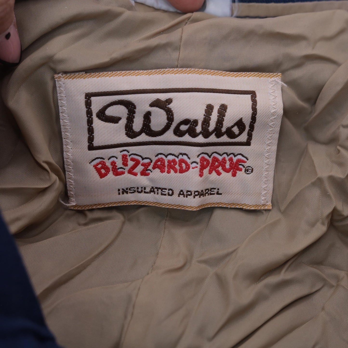 80s Walls Blizzard Pruf Navy Coveralls Insulated Workwear Jumpsuit Large L