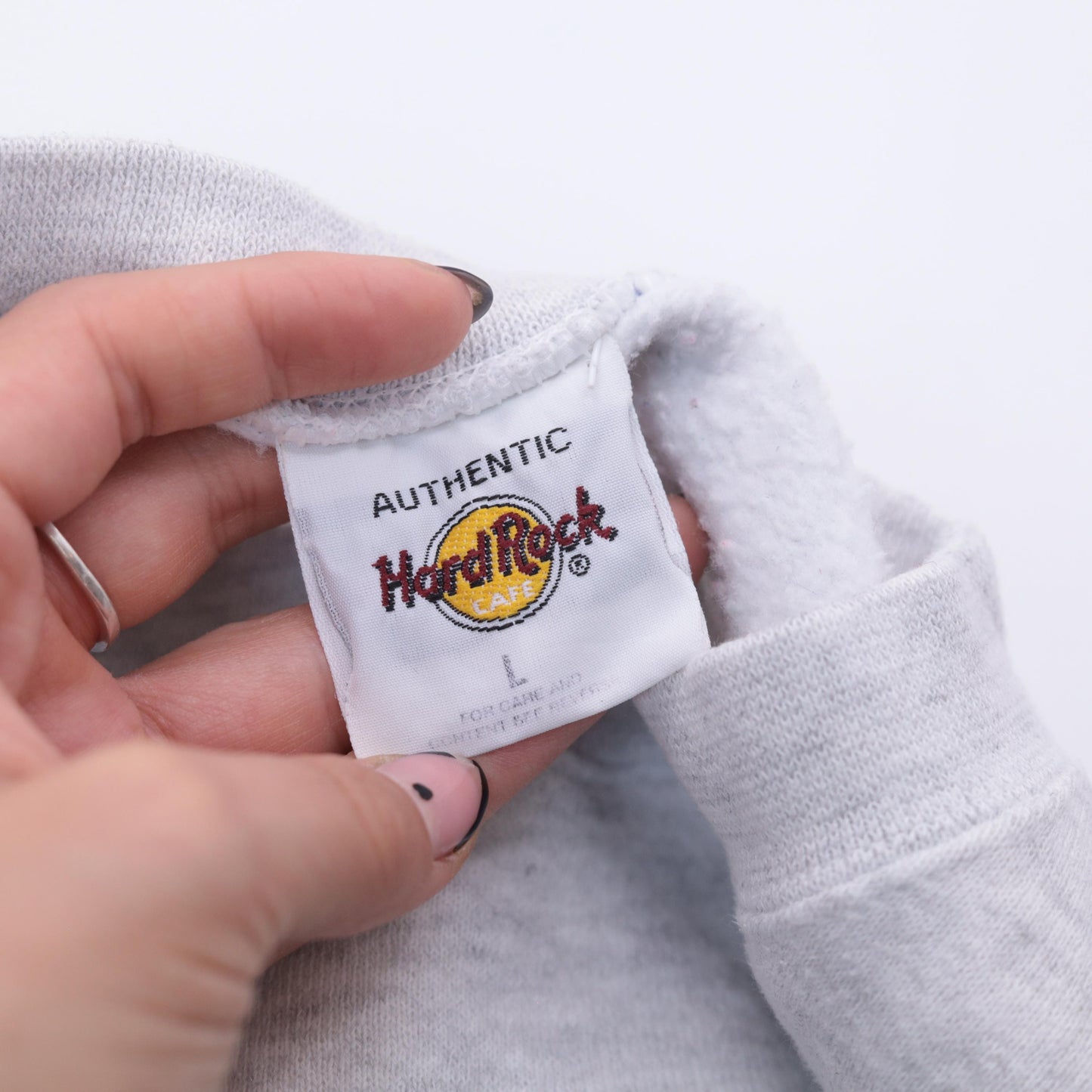 90s Hard Rock Cafe New York Sweatshirt Grey Crewneck Large L