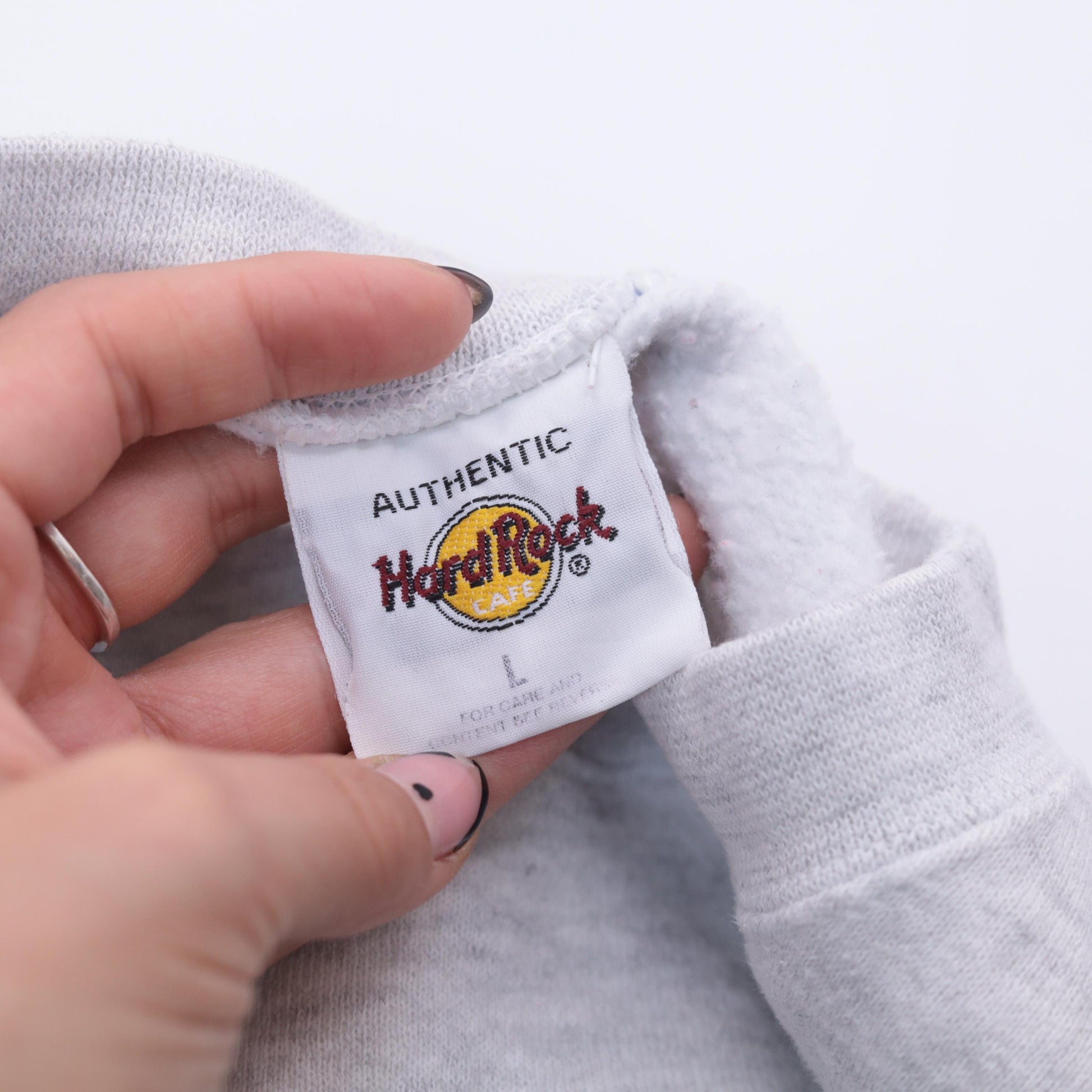 90s Hard Rock Cafe New York Sweatshirt Grey Crewneck Large L