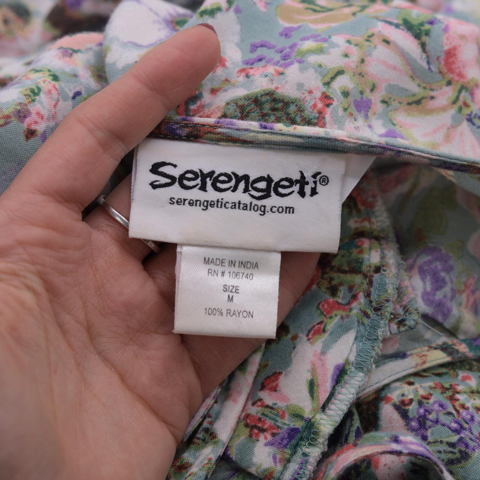 Y2K Floral Maxi Dress Sleeveless Scoop Neck Pink Green Botanical Rayon Medium