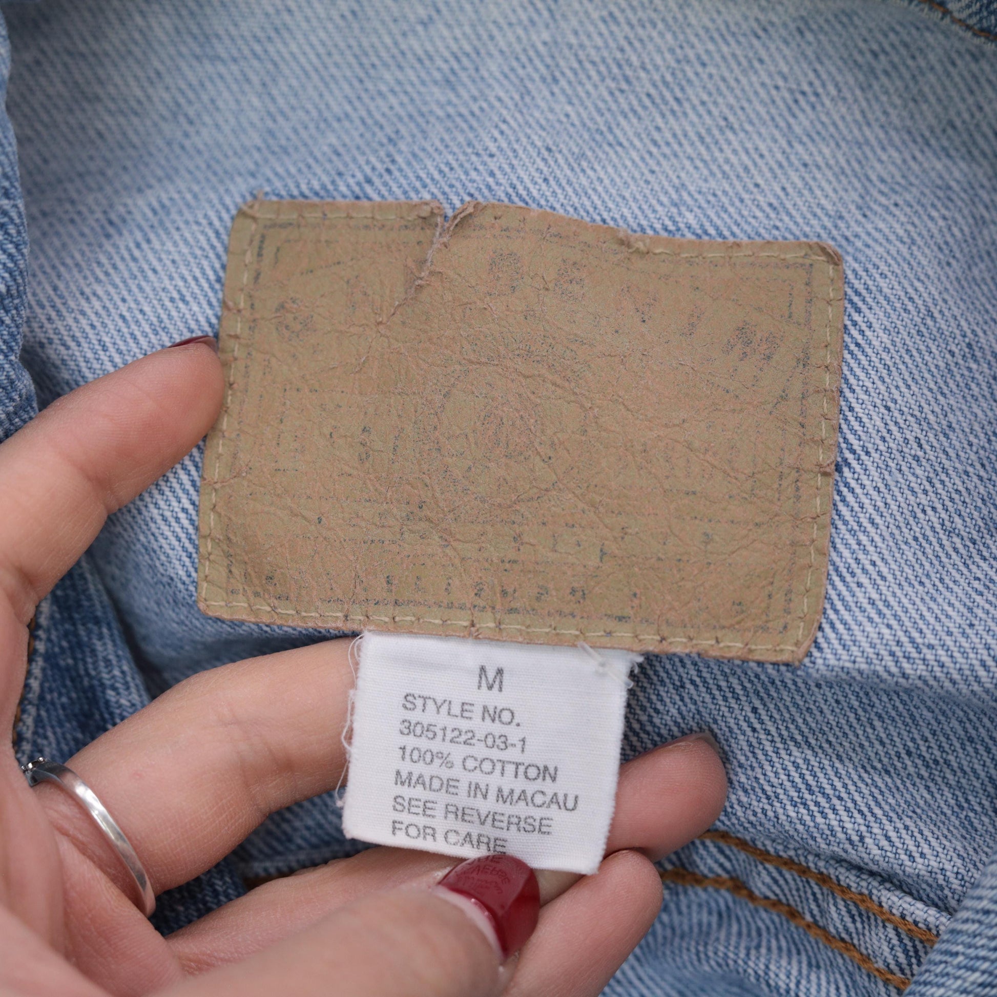 90s GAP Stonewashed Denim Jacket Blue Button-Up Large L