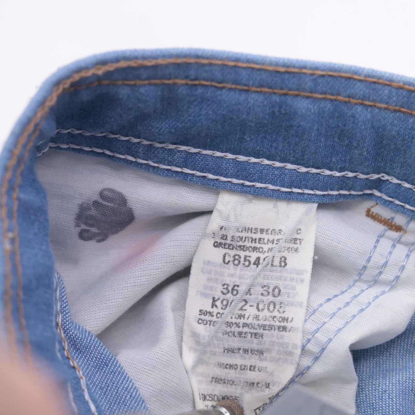 90s Wrangler Straight Leg Jeans Light Blue Denim High Waist 36x30