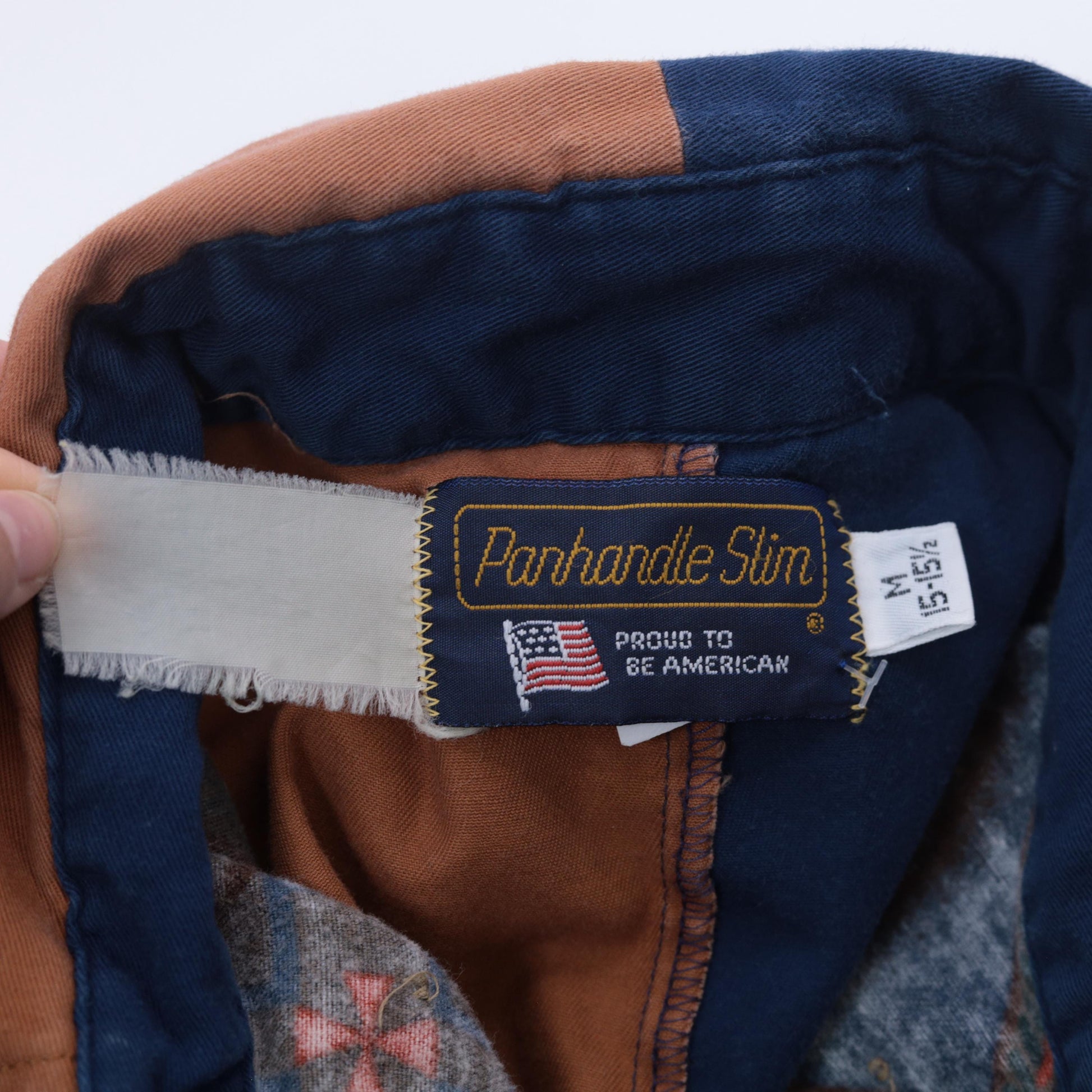 90s Panhandle Slim Western Shirt Aztec Colorblock Snap Button Medium