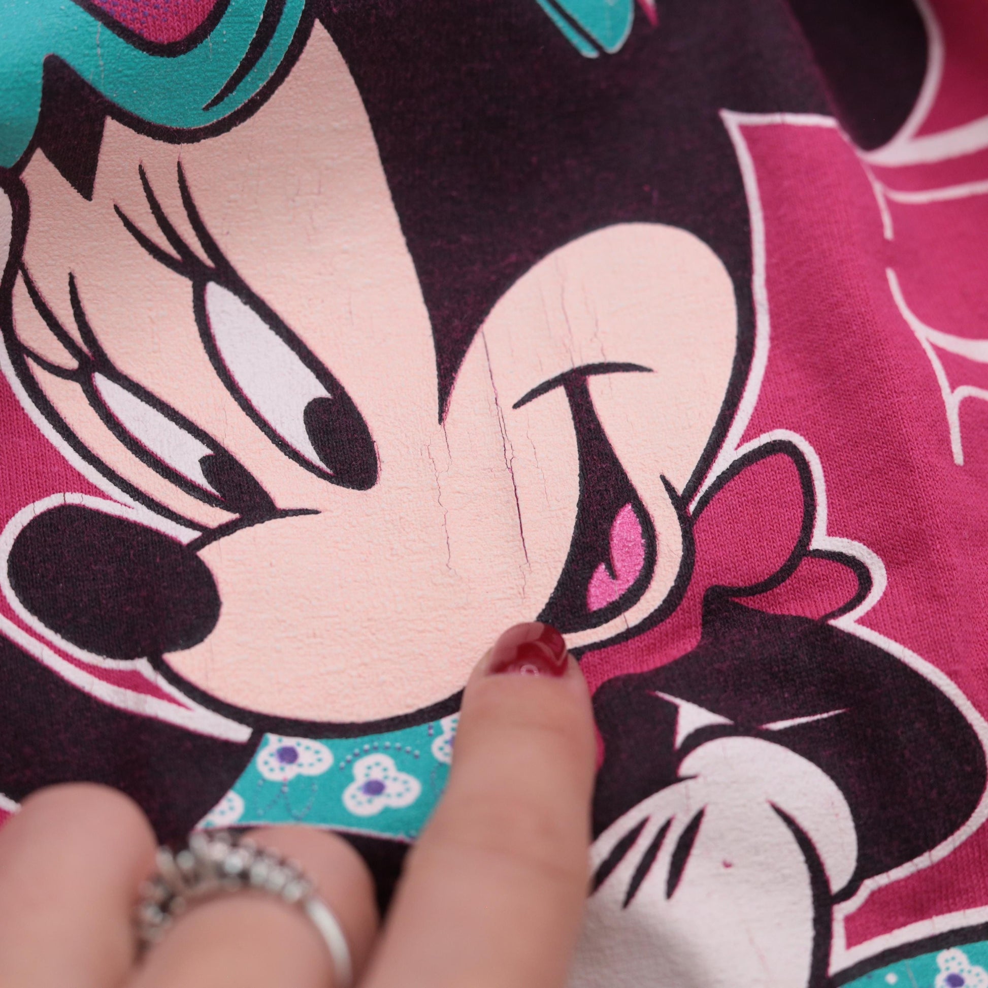 90s Minnie Mouse Florida Graphic T-Shirt Pink Cotton Extra Large