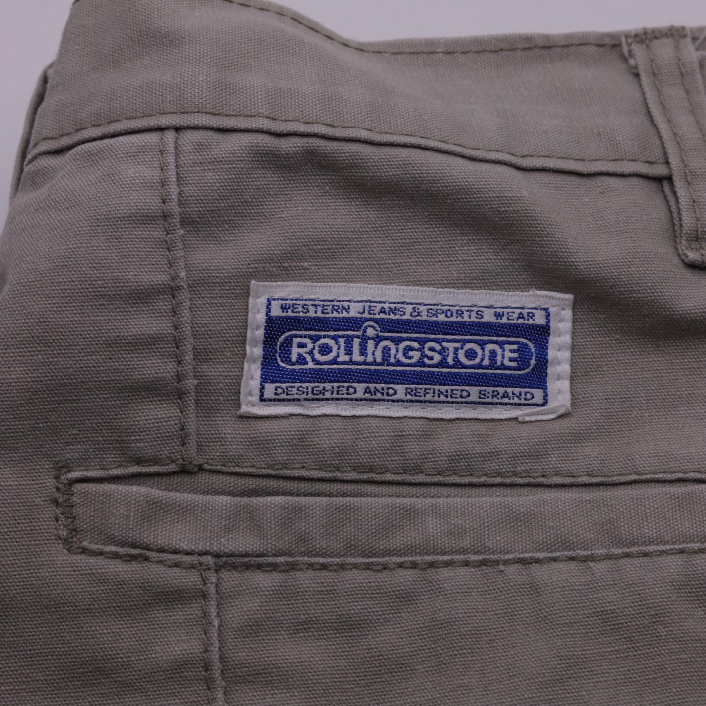 80s Rollingstone Western Jeans Sage Green High Waist Straight Leg 28