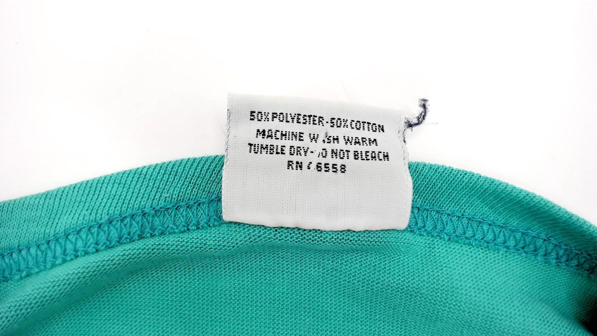 80s Turquoise Athletic Tank Top Mesh Panels Crew Neck Small Medium