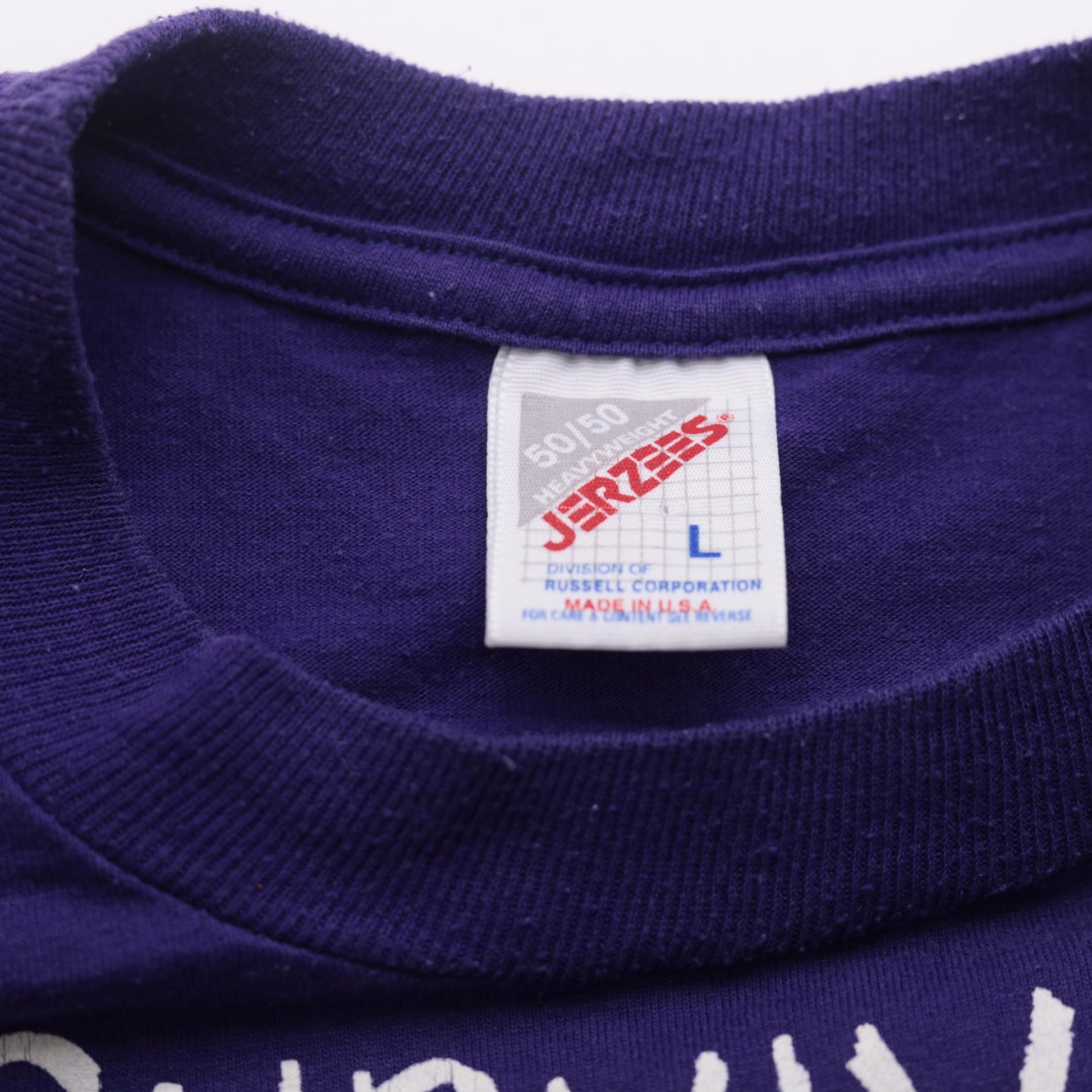90s Mardi Gras 1995 Novelty Tee Purple Graphic Crewneck Large L